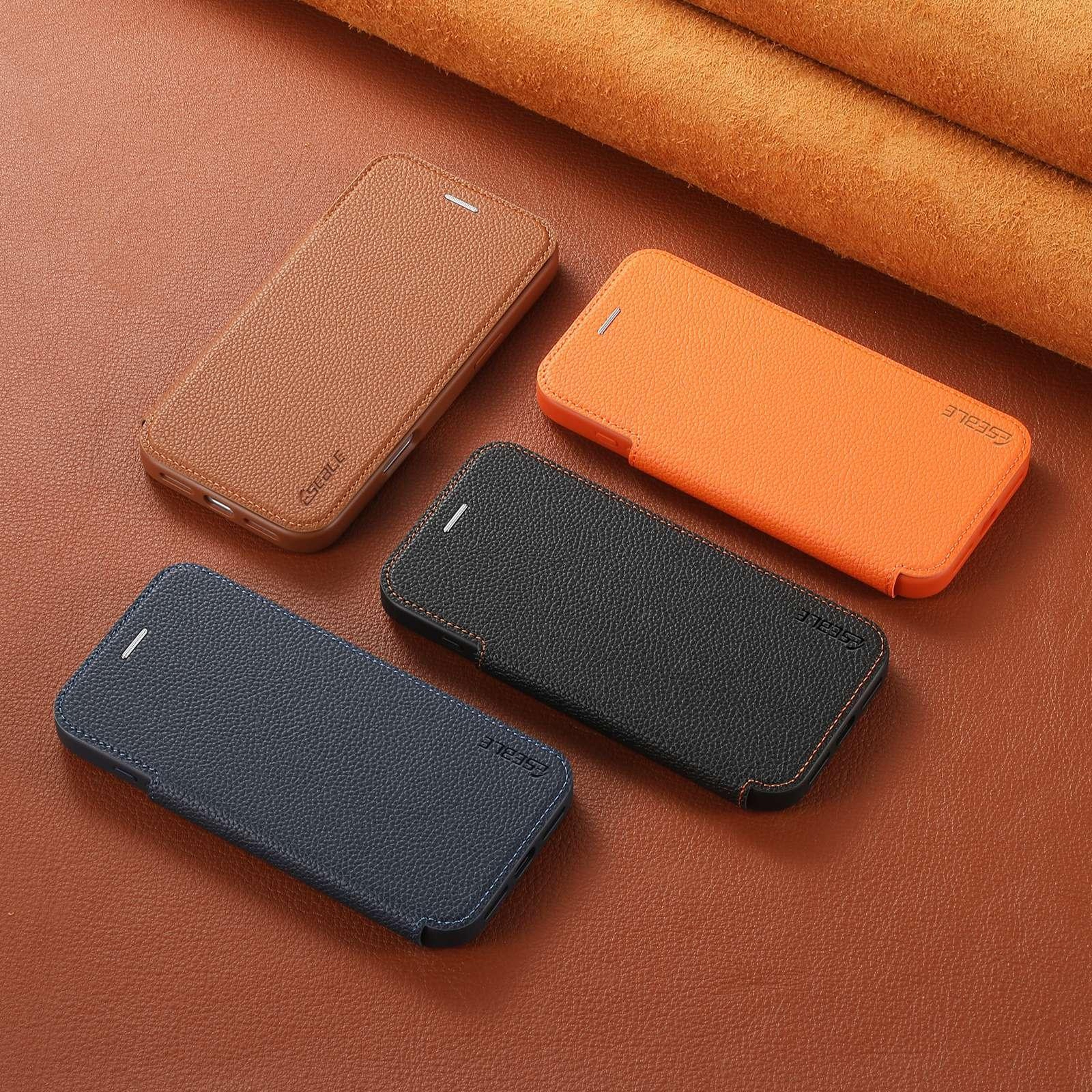 IPhone 18 Pro UltraThin Vegan Leather Magnetic Case With Card Holder 1
