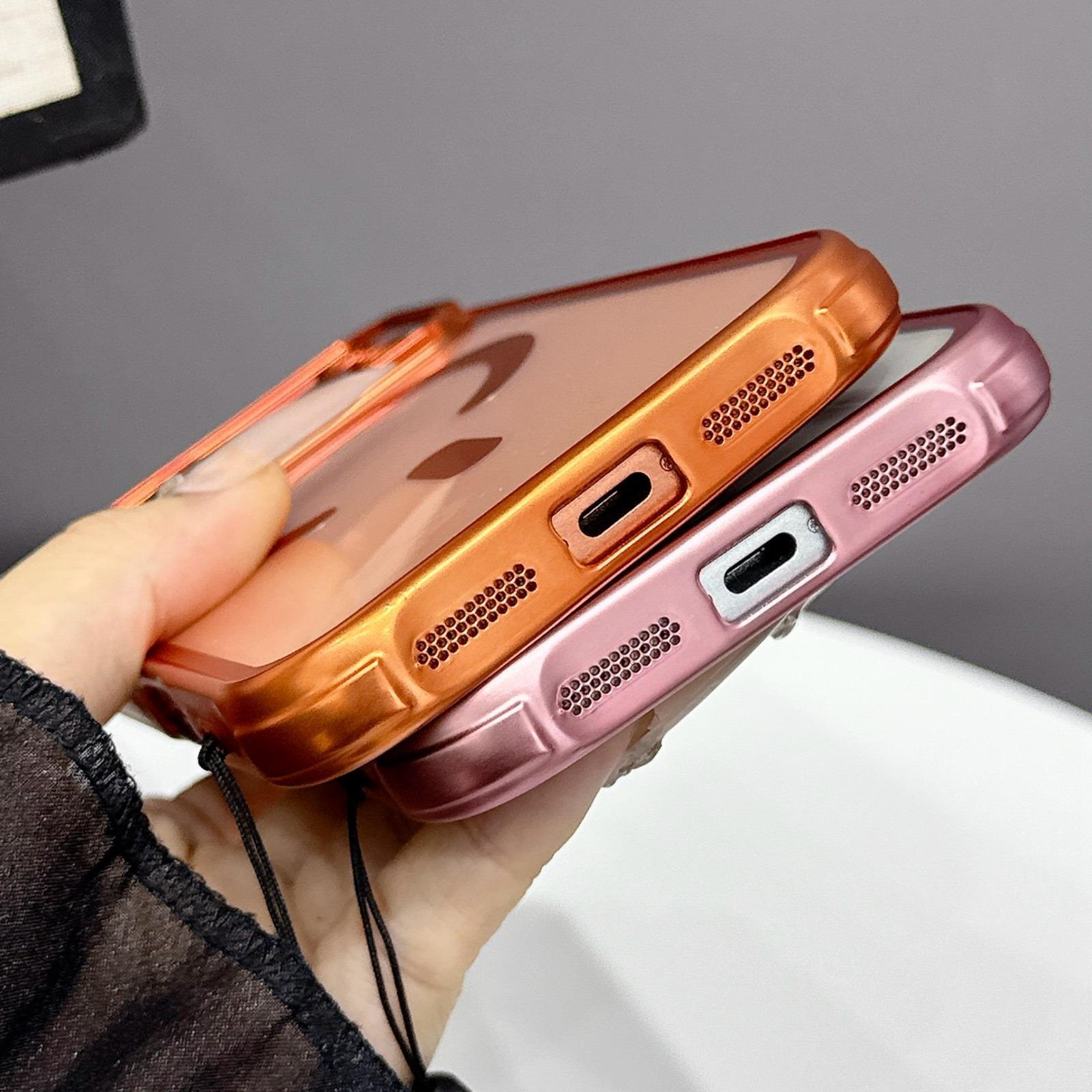IPhone 18 Pro Max MagSafe TPU Case With Hand Strap And Matte Electroplated Finish 6