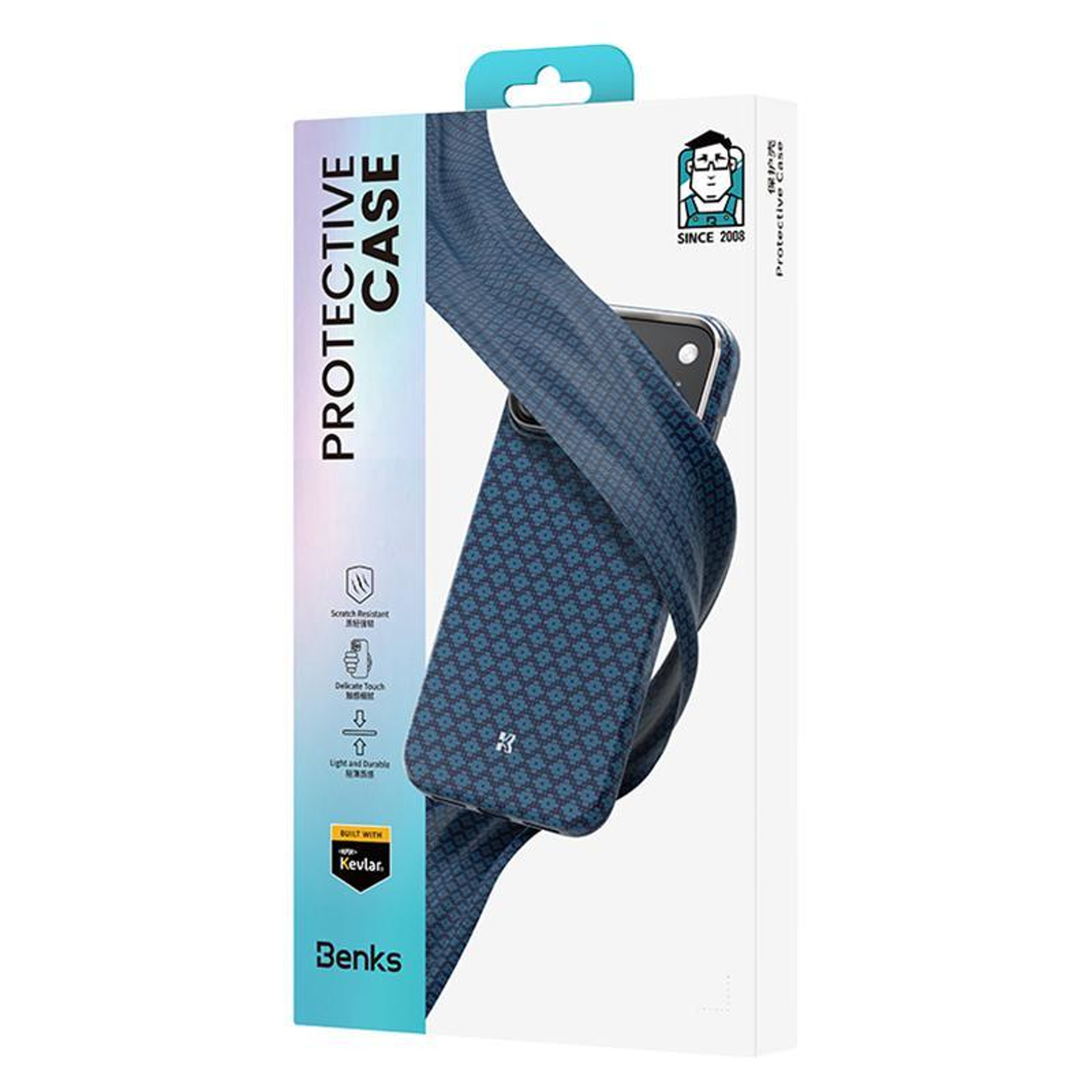 IPhone 18 Pro Max Kevlar Woven MagSafe Case With Diamond Pattern 2