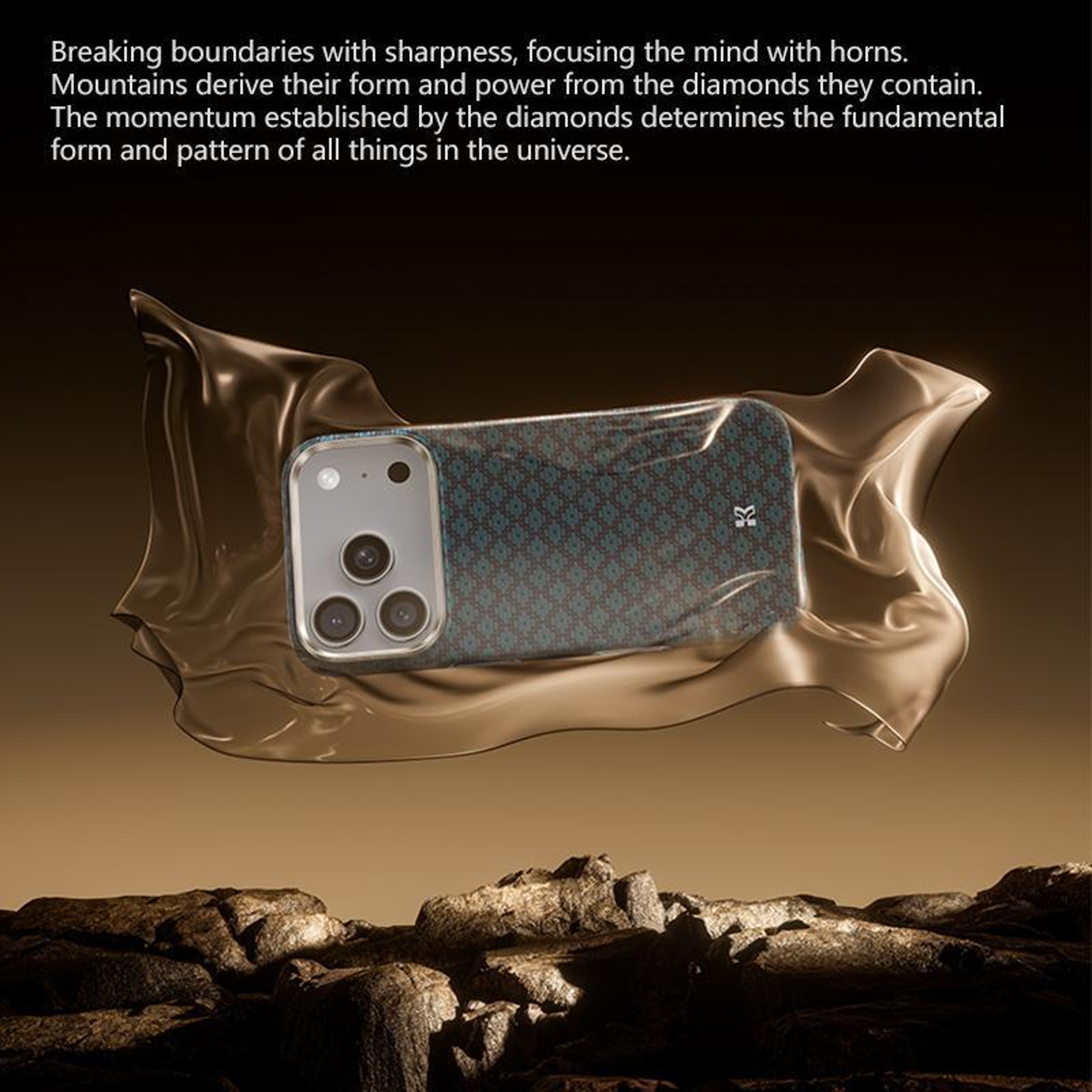 IPhone 18 Pro Max Kevlar Woven MagSafe Case With Diamond Pattern 3