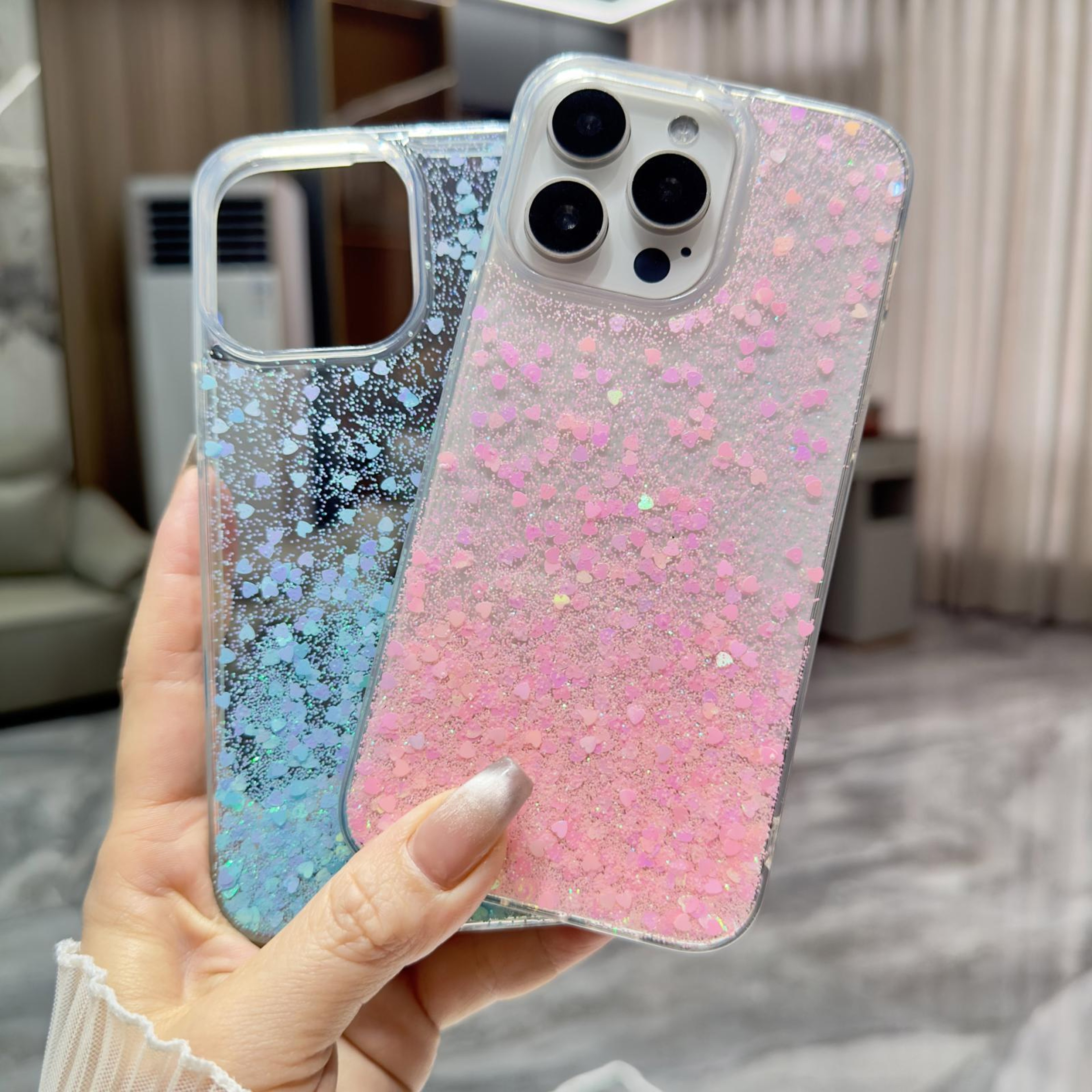 IPhone 18 Pro Max Glitter Gradient Sequin TPU Phone Case 5