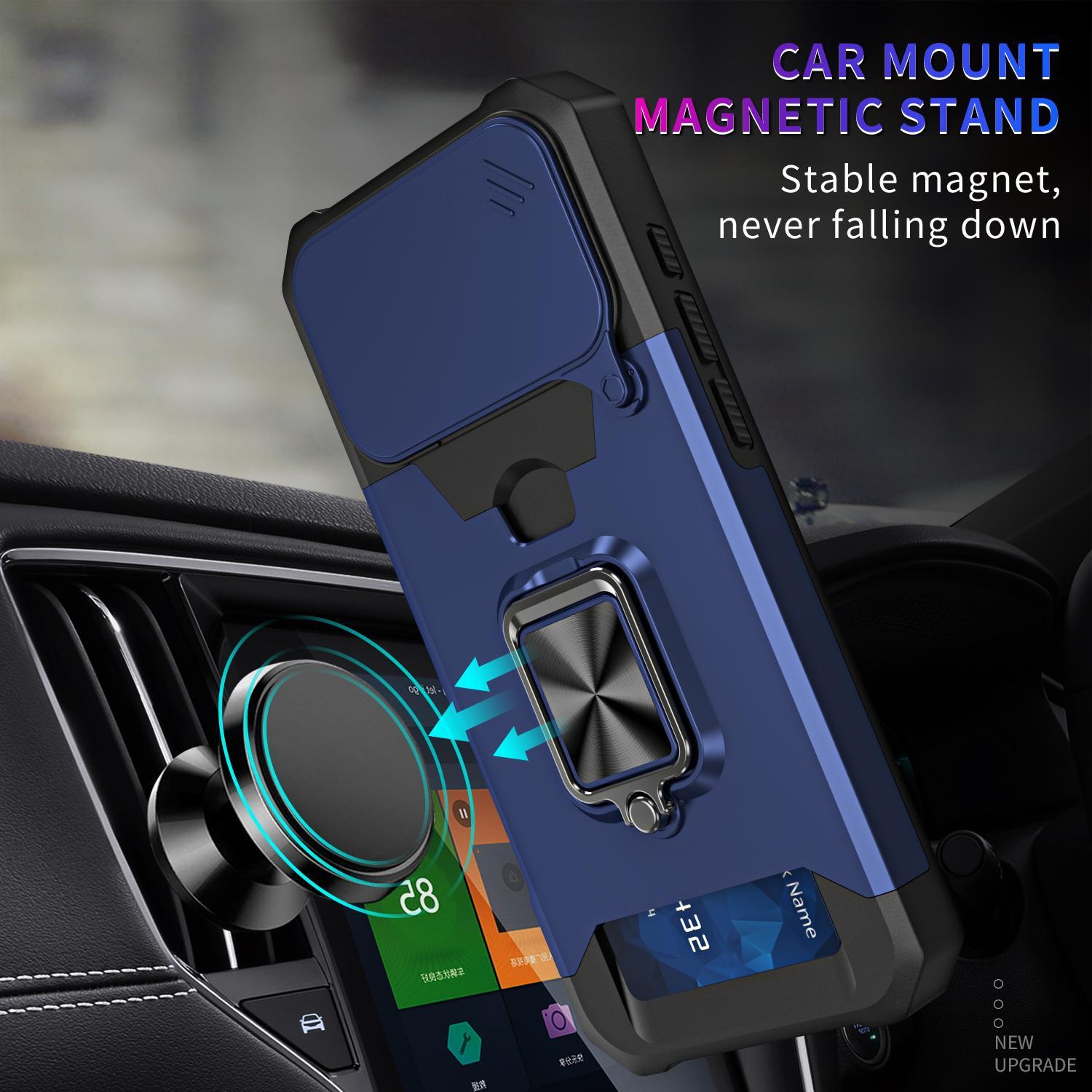 IPhone 18 Pro Max Case With Sliding Camera Cover Card Slot And Ring Stand 6