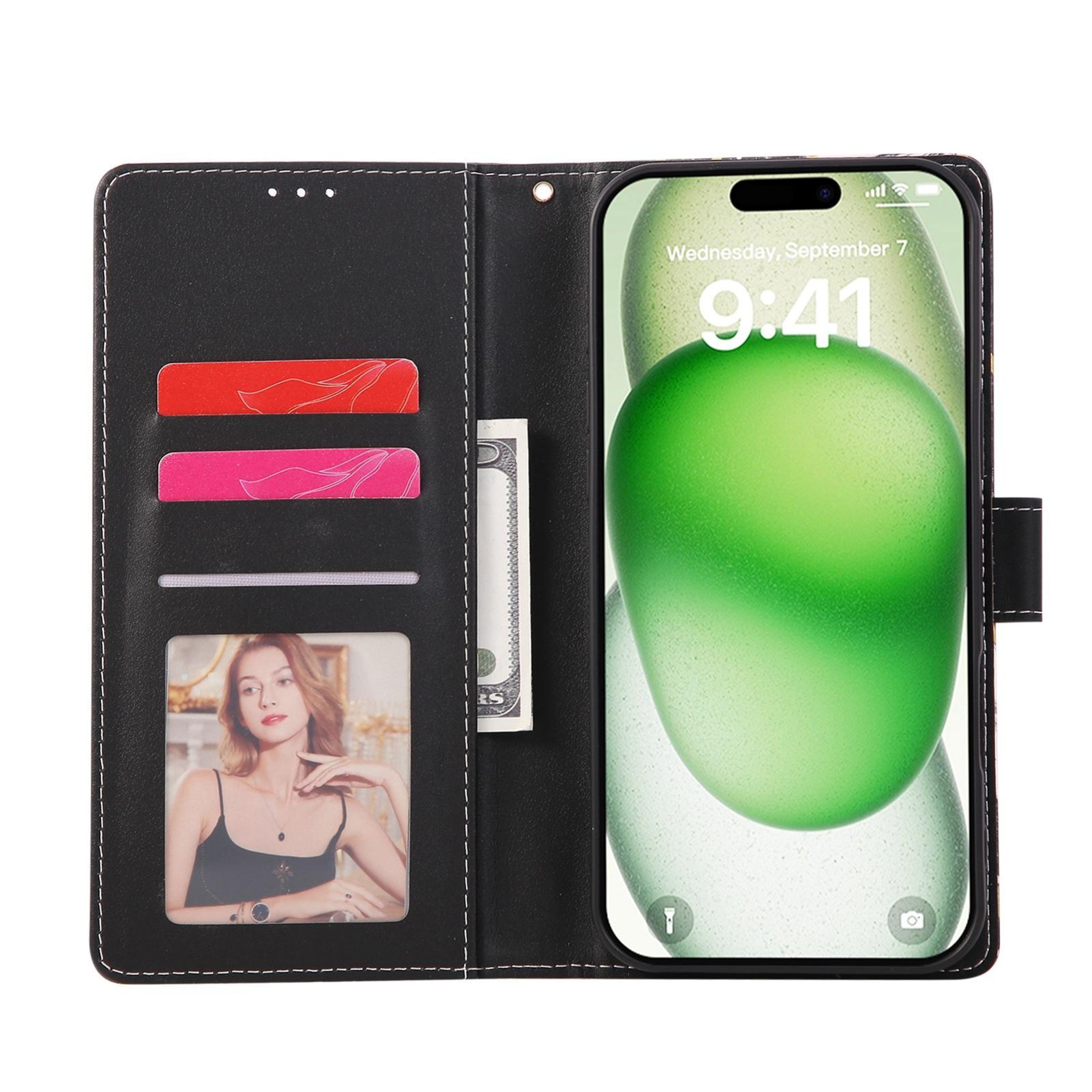IPhone 18 Pro Max Marble Leather Wallet Case With Card Slots And Stand 3