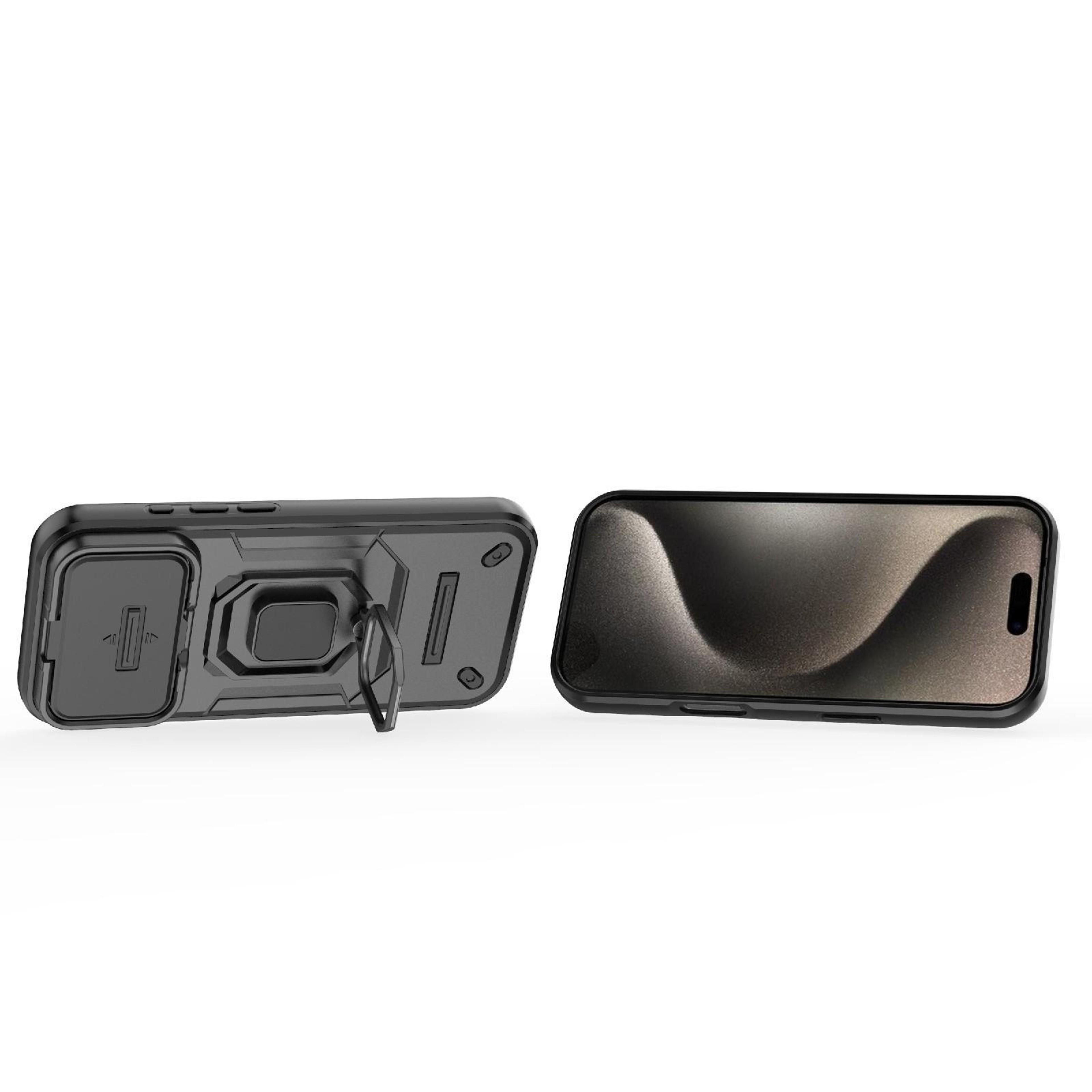IPhone 18 Pro Shockproof Case With Sliding Camera Cover And Holder 3