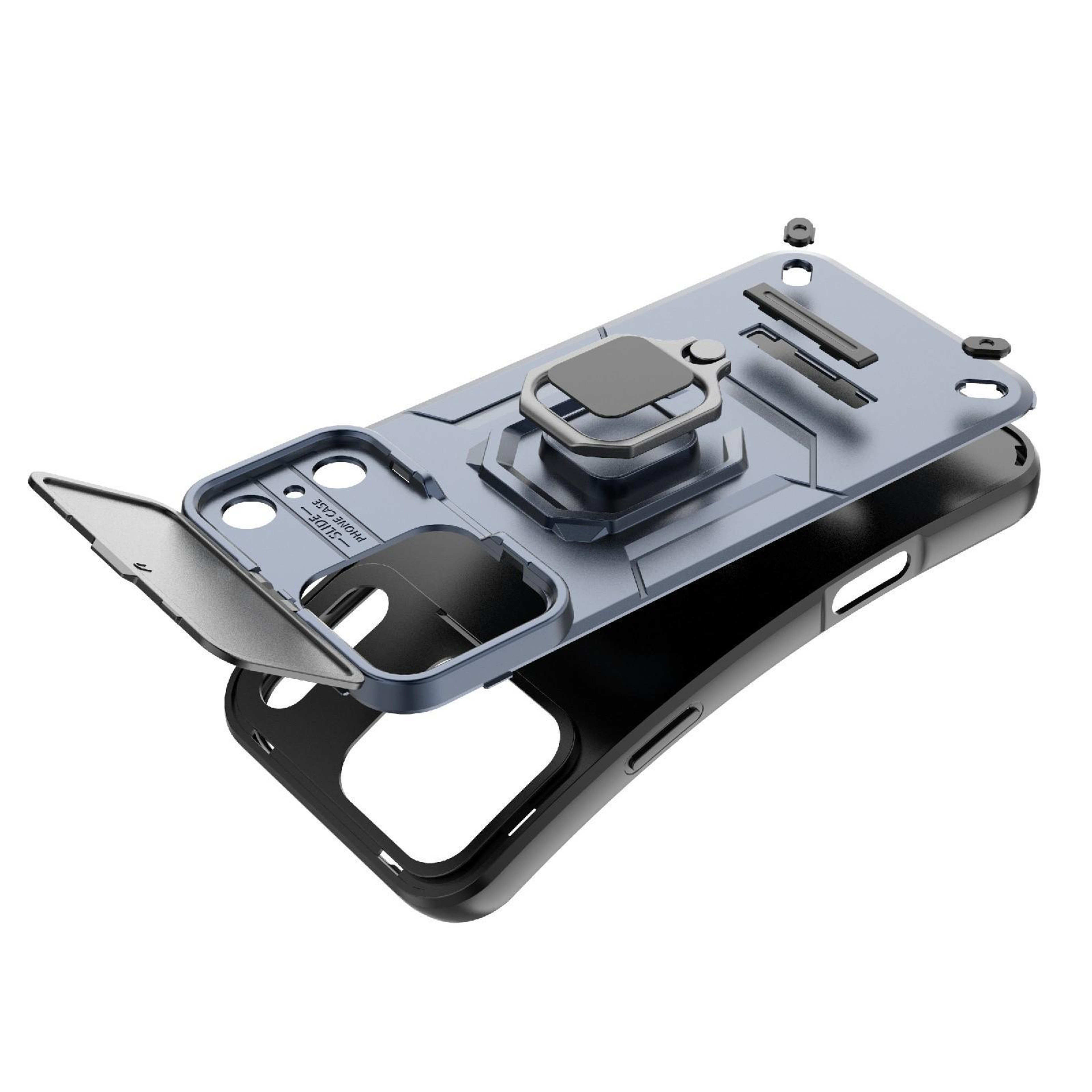 IPhone 18 Pro Shockproof Case With Sliding Camera Cover And Holder 4