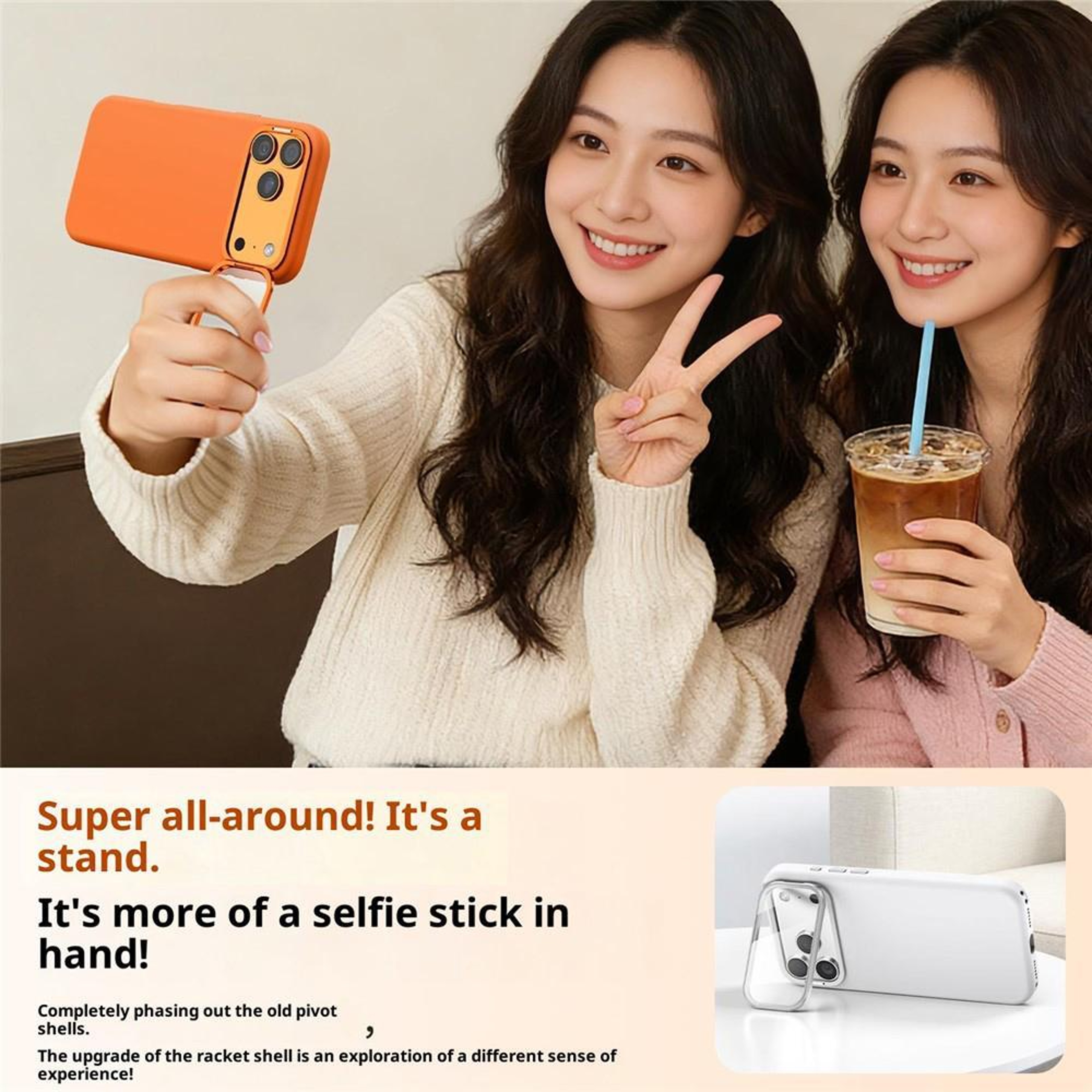 IPhone 18 Pro Magnetic Silicone Case With Camera Lens Cover And Kickstand 4