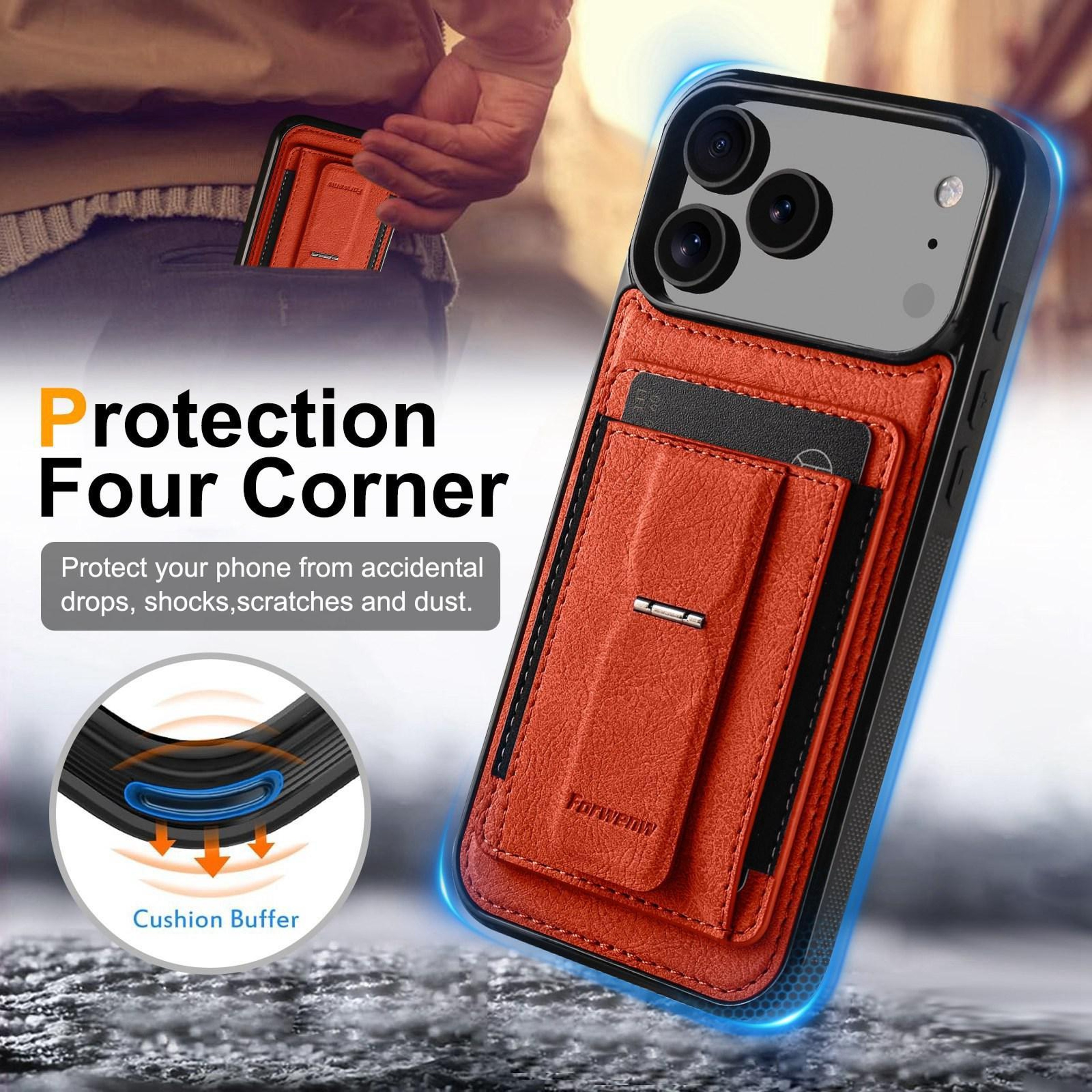 IPhone 18 Pro Max Wallet Case With Card Holder And BuiltIn Stand 2