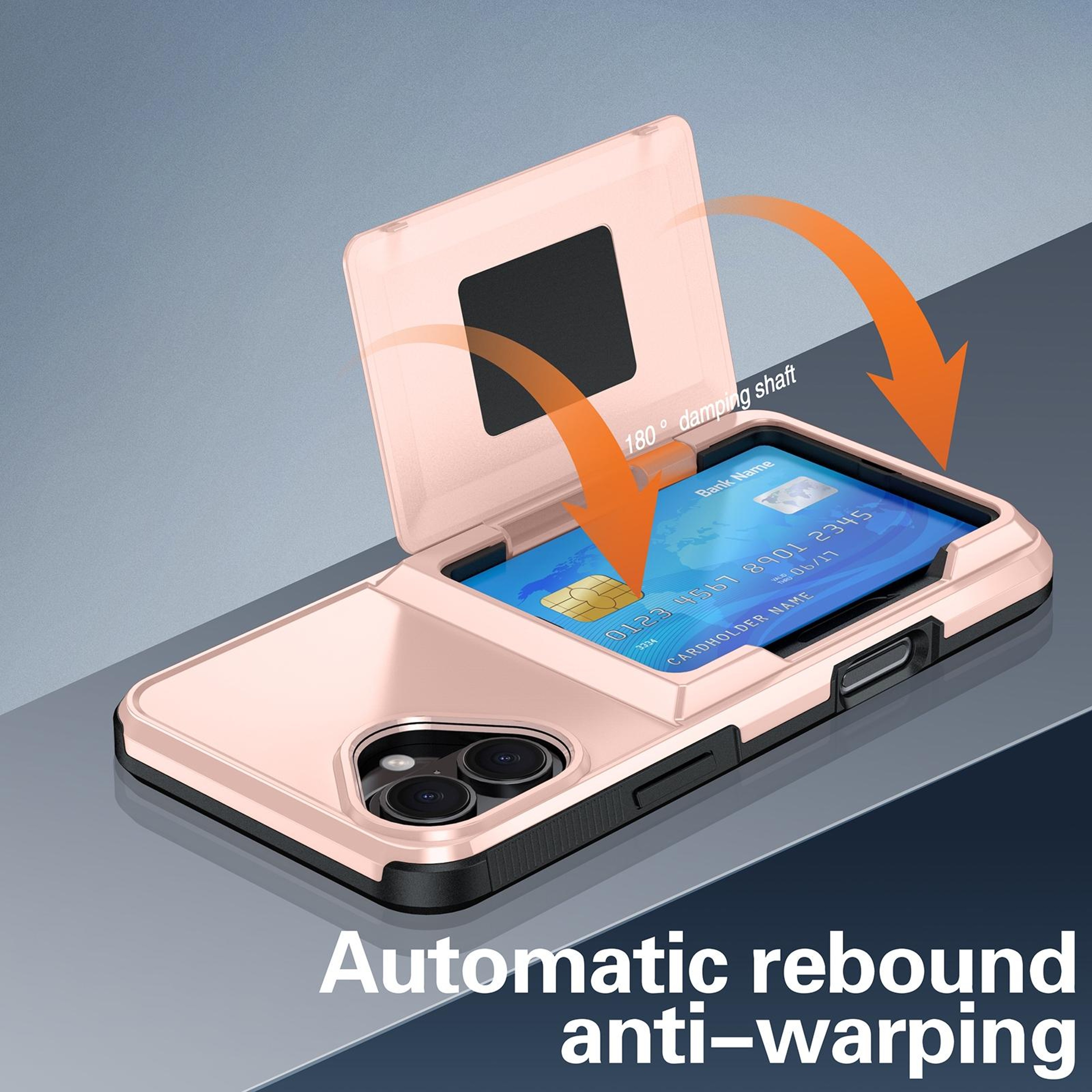 IPhone 18 Pro Card Slot Phone Case With Raised Edge Protection 5
