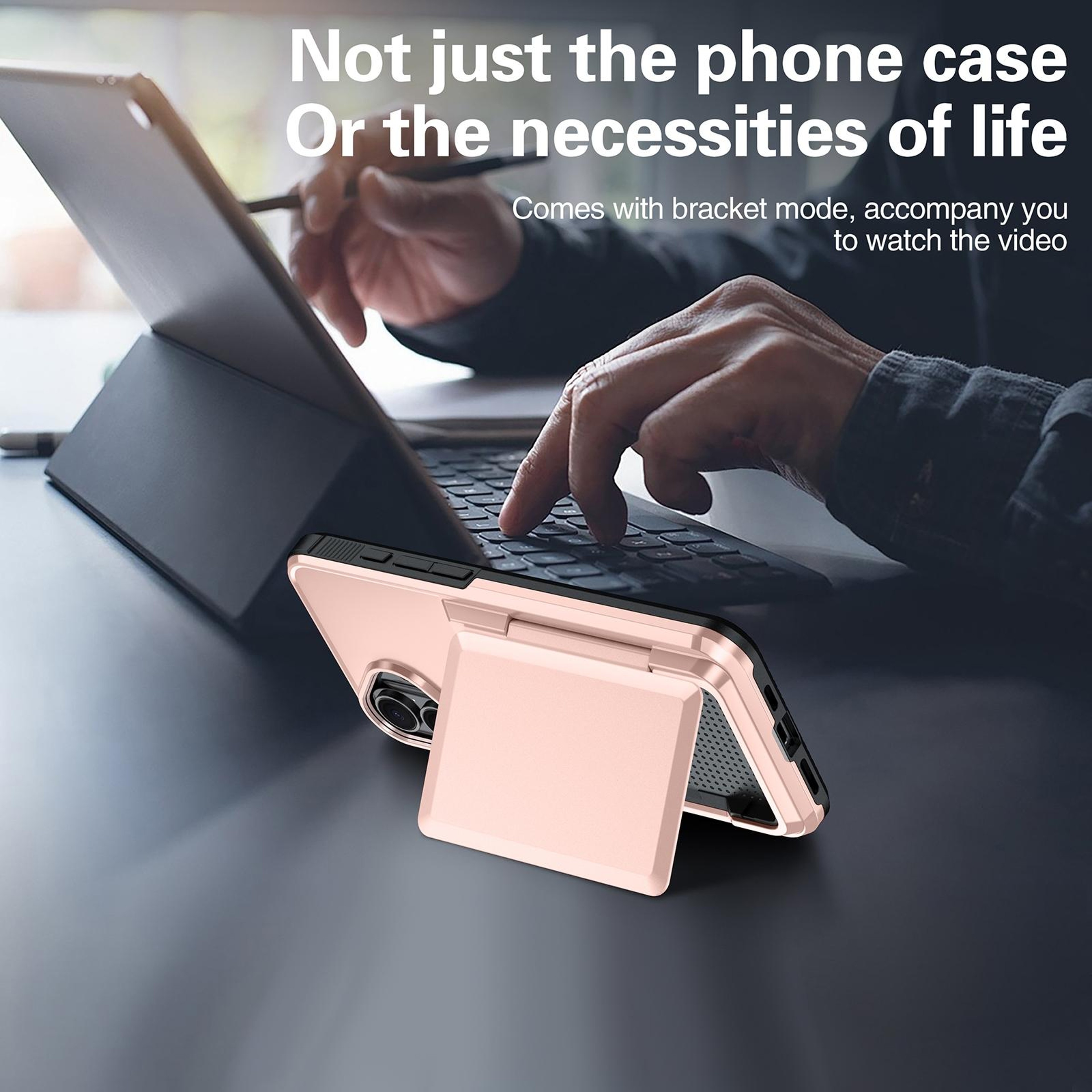 IPhone 18 Pro Max Card Slot Phone Case With Raised Edge Protection 3