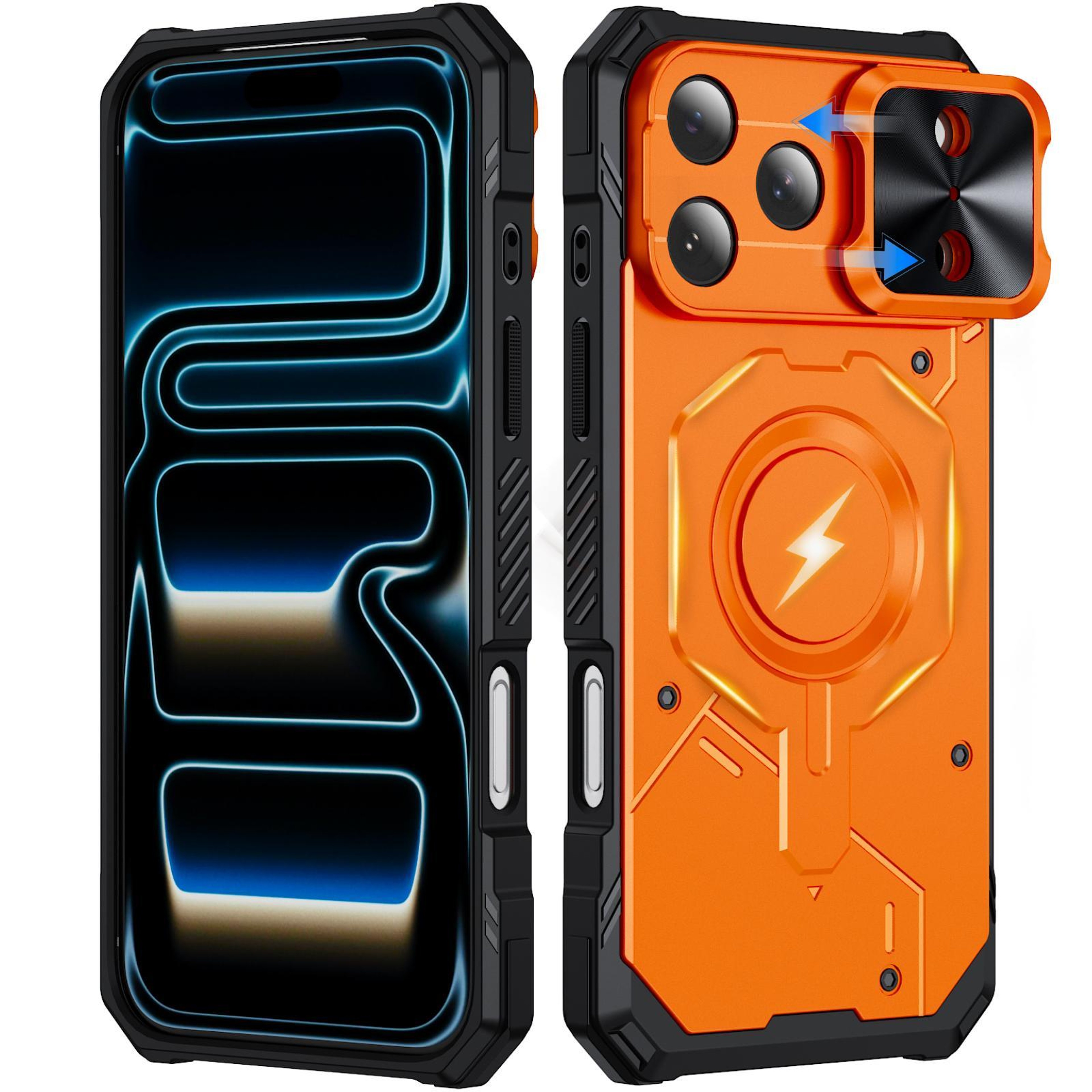IPhone 18 Pro Max Mecha Magnetic Sliding Camshield Protective Case 0