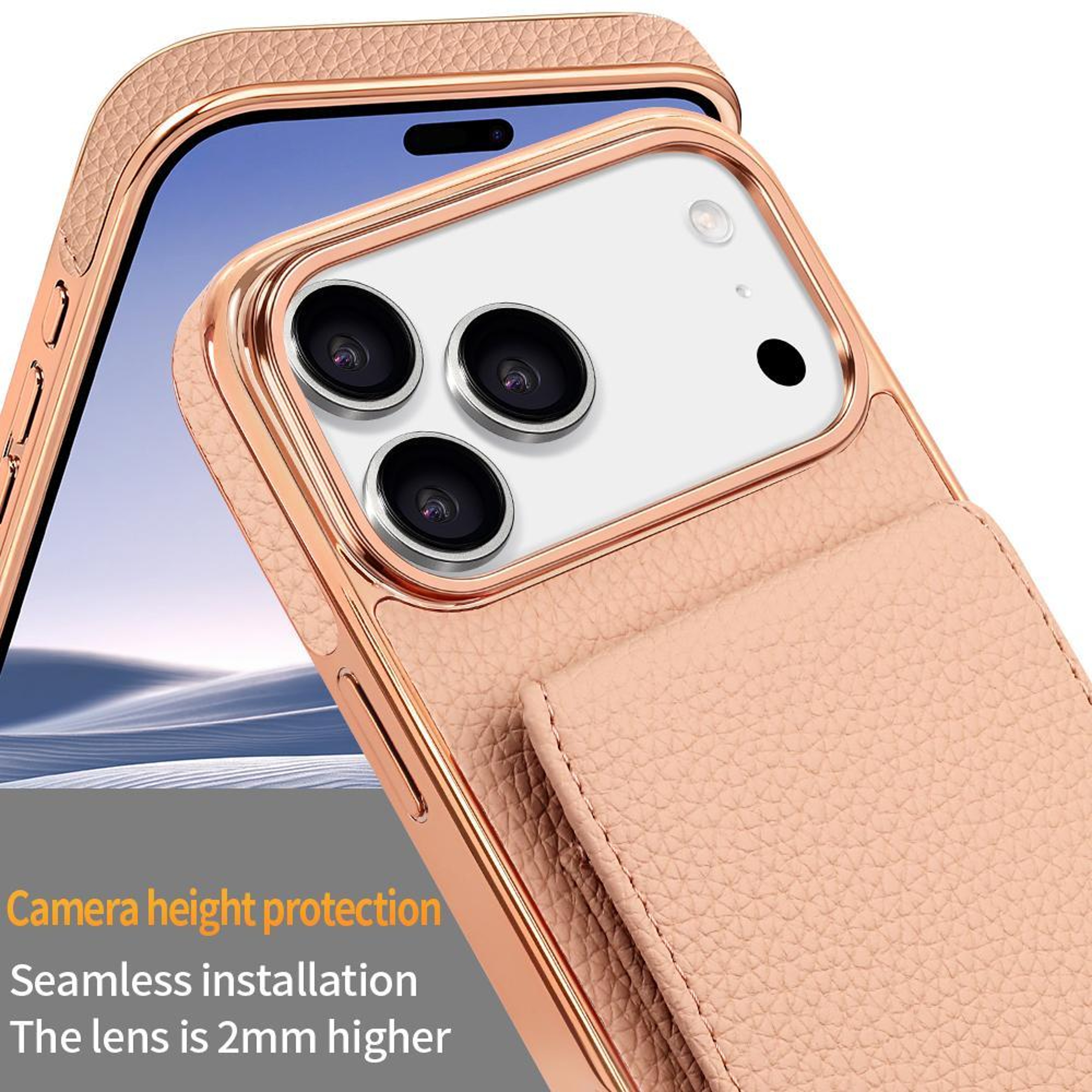 IPhone 18 Pro Wallet Case With Detachable Card Holder And Lanyard 3