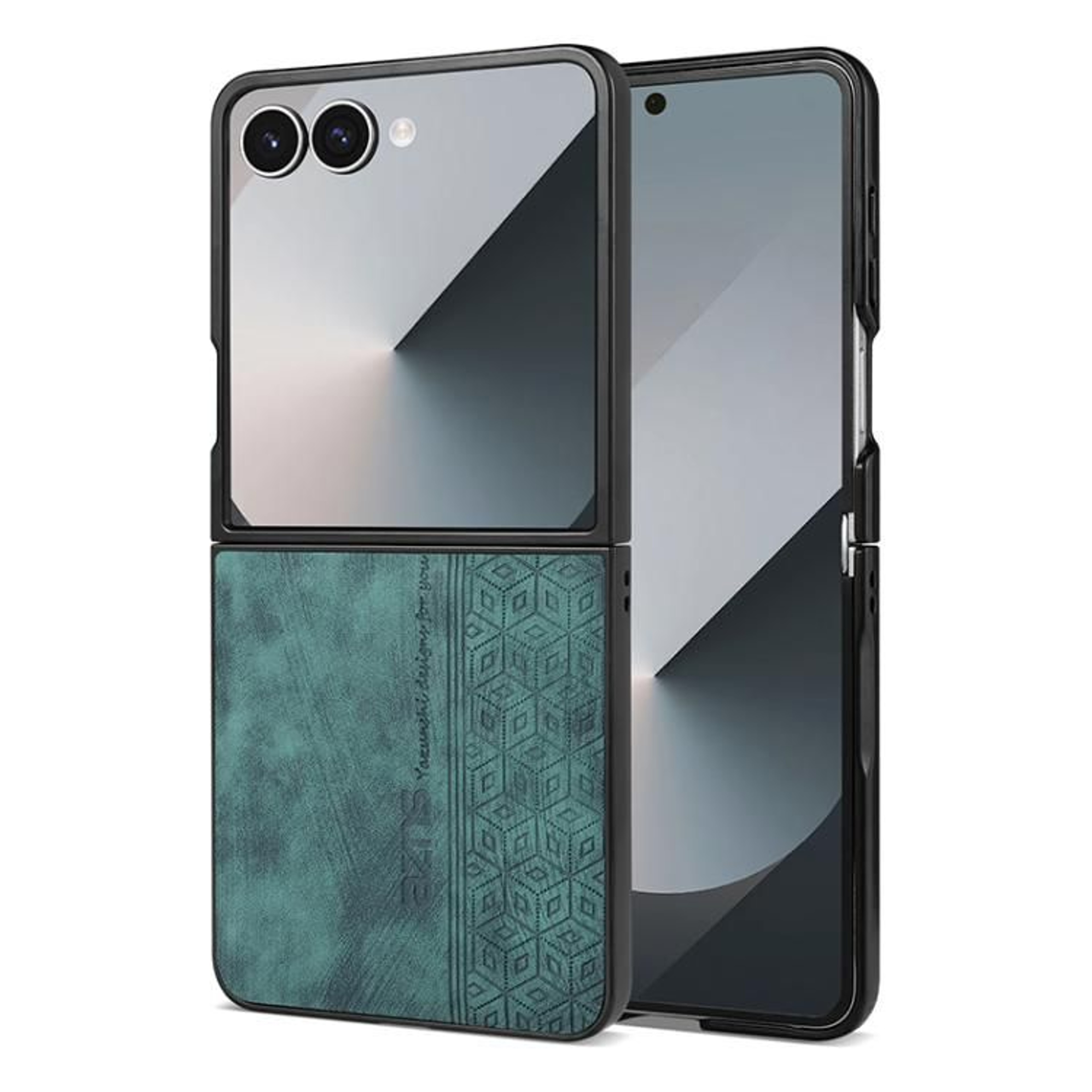 Samsung Galaxy Z Flip8 5G Case 3D Embossed Leather Skin Feel Protective Cover 8