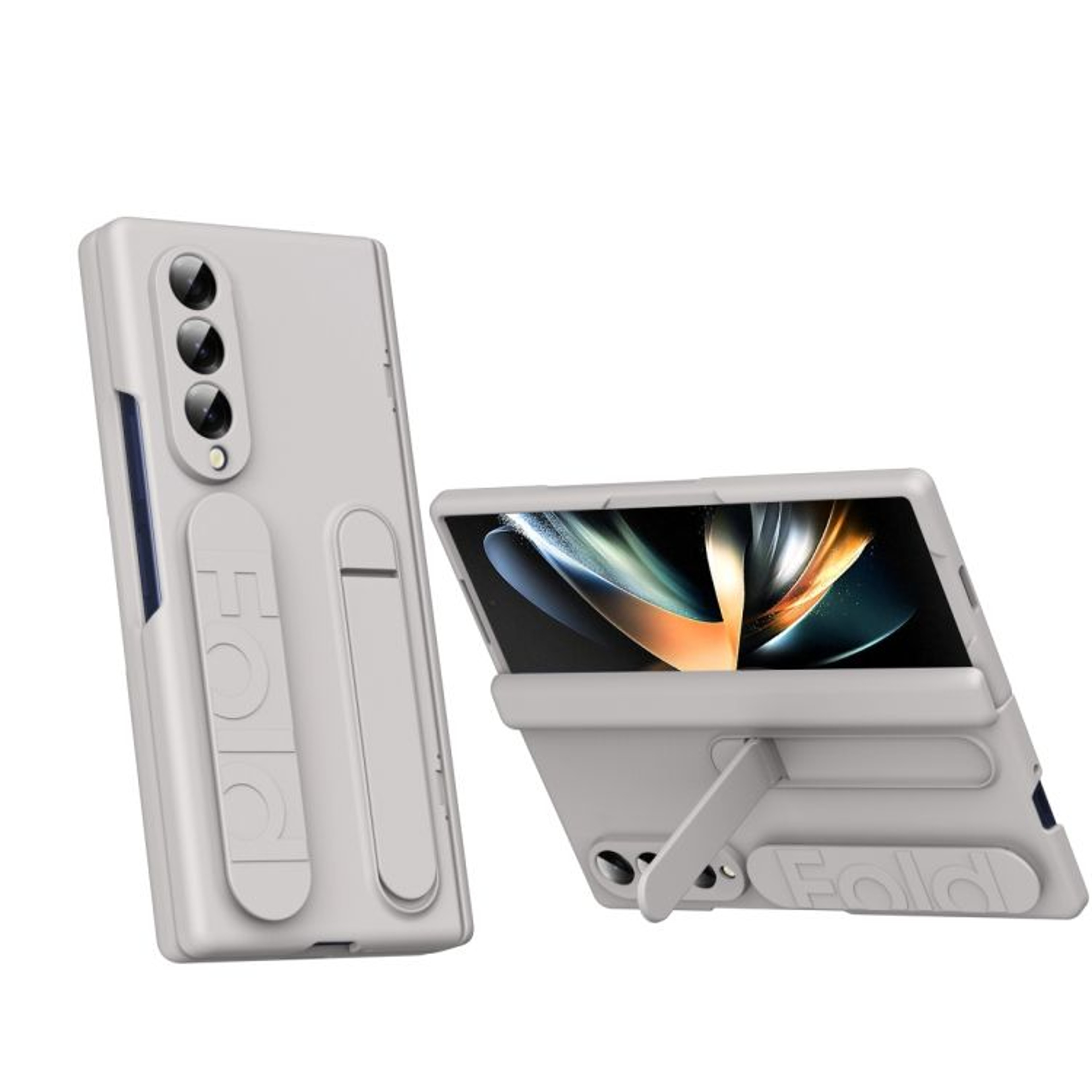 Samsung Galaxy Z Fold4 Shockproof Case With Tempered Glass And Integrated Holder 8