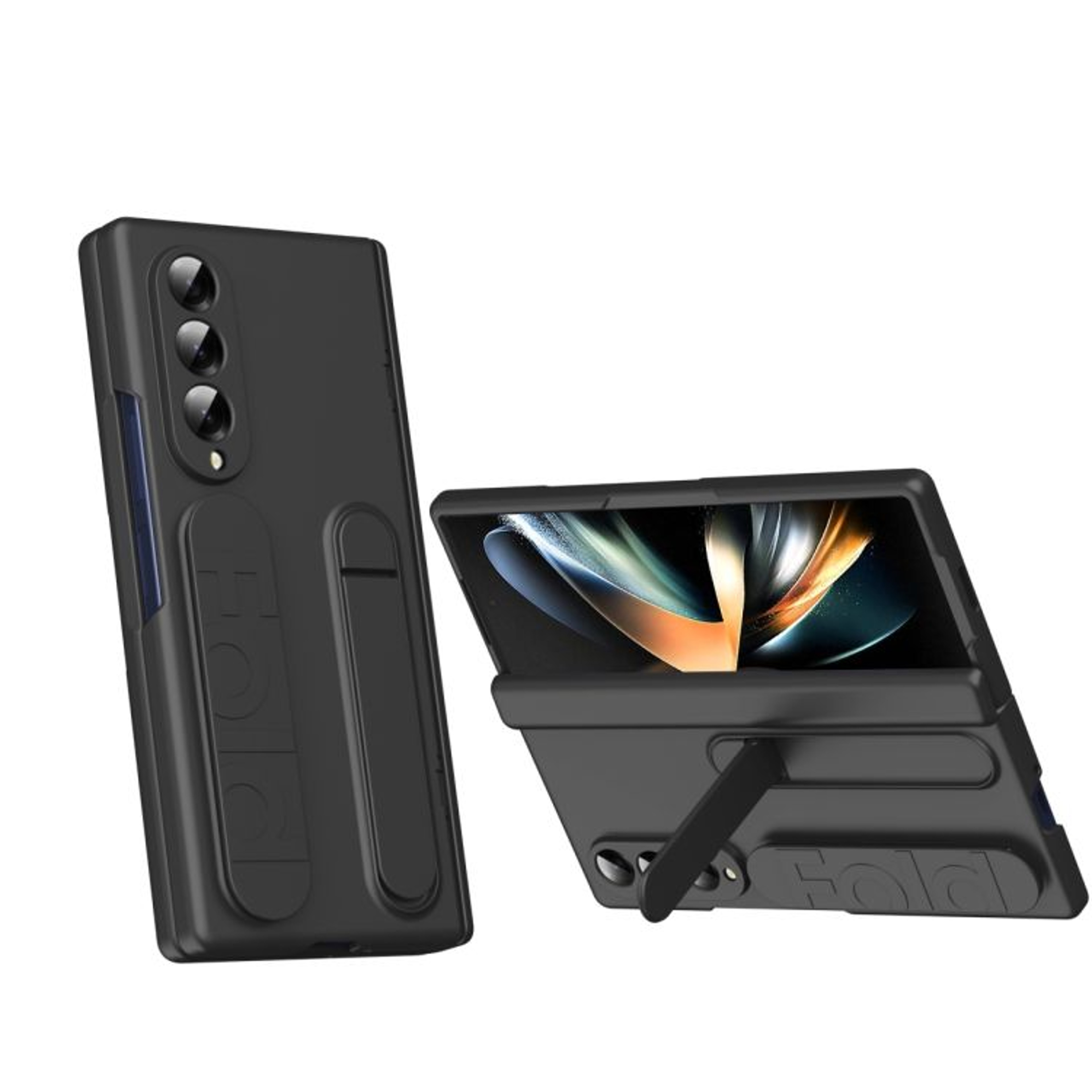 Samsung Galaxy Z Fold4 Shockproof Case With Tempered Glass And Integrated Holder 9