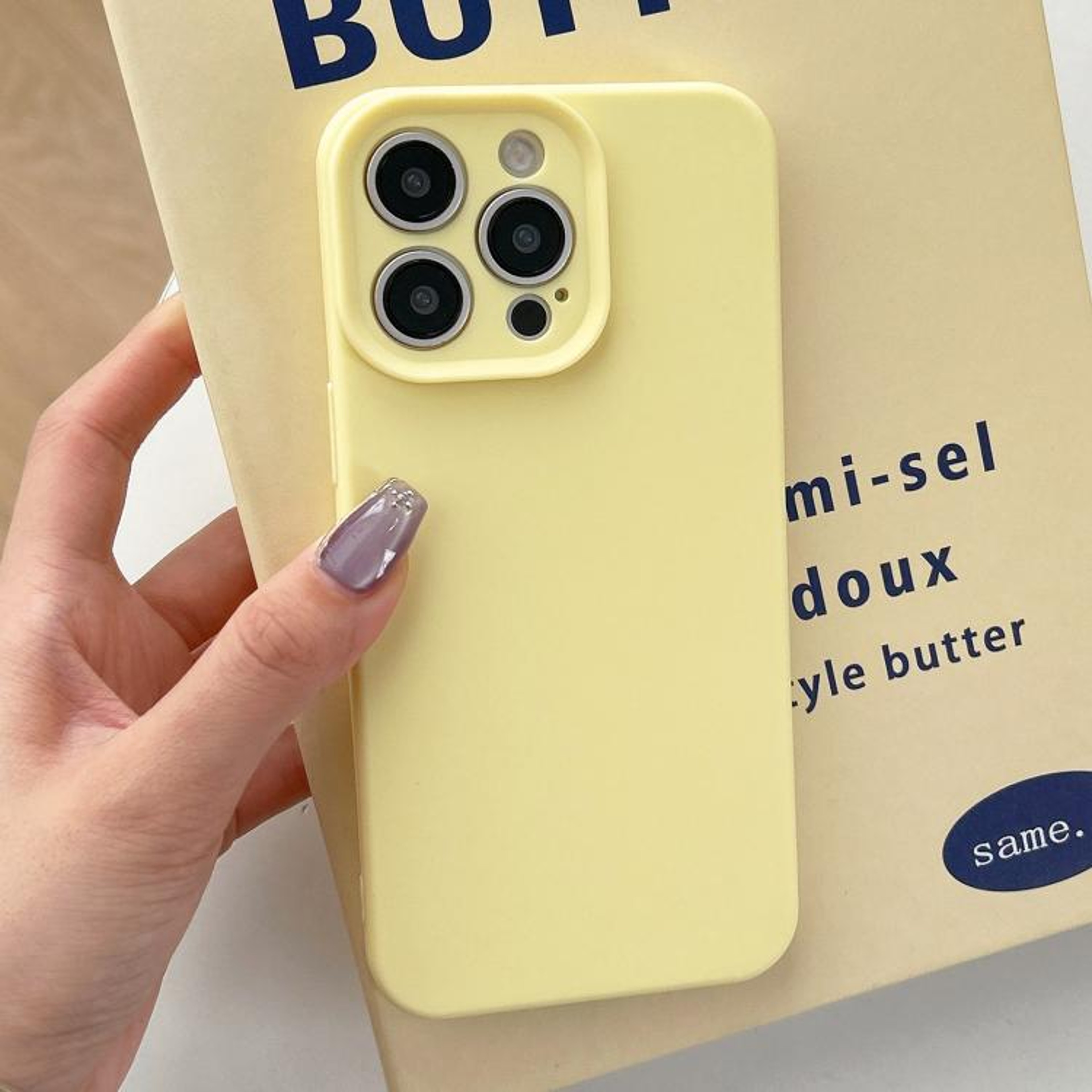 IPhone 15 Pro Max Slim Silicone Case With Camera Lens Protection 7