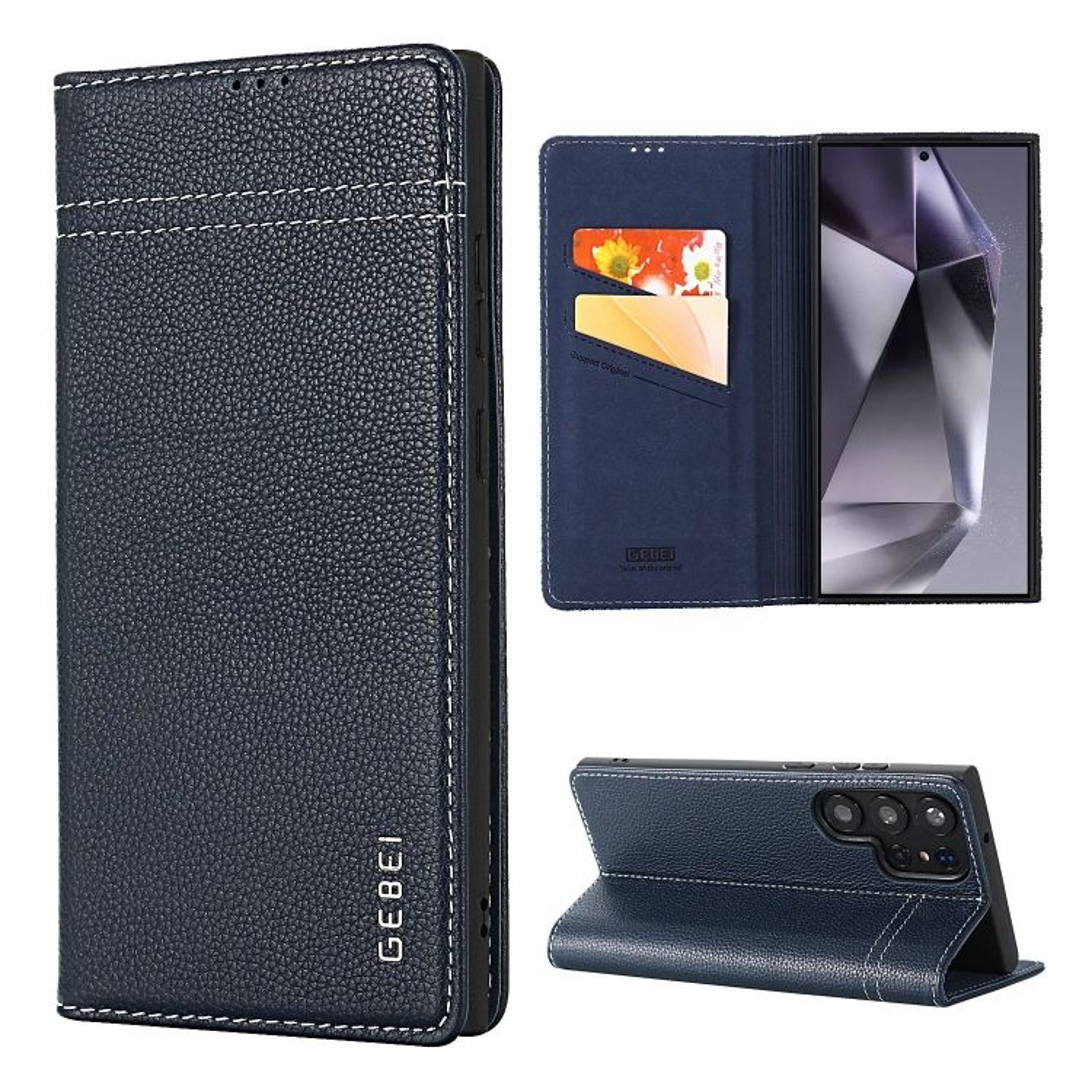 Galaxy S24 Ultra Leather Wallet Case With Card Slots Kickstand And Shock Protection 7