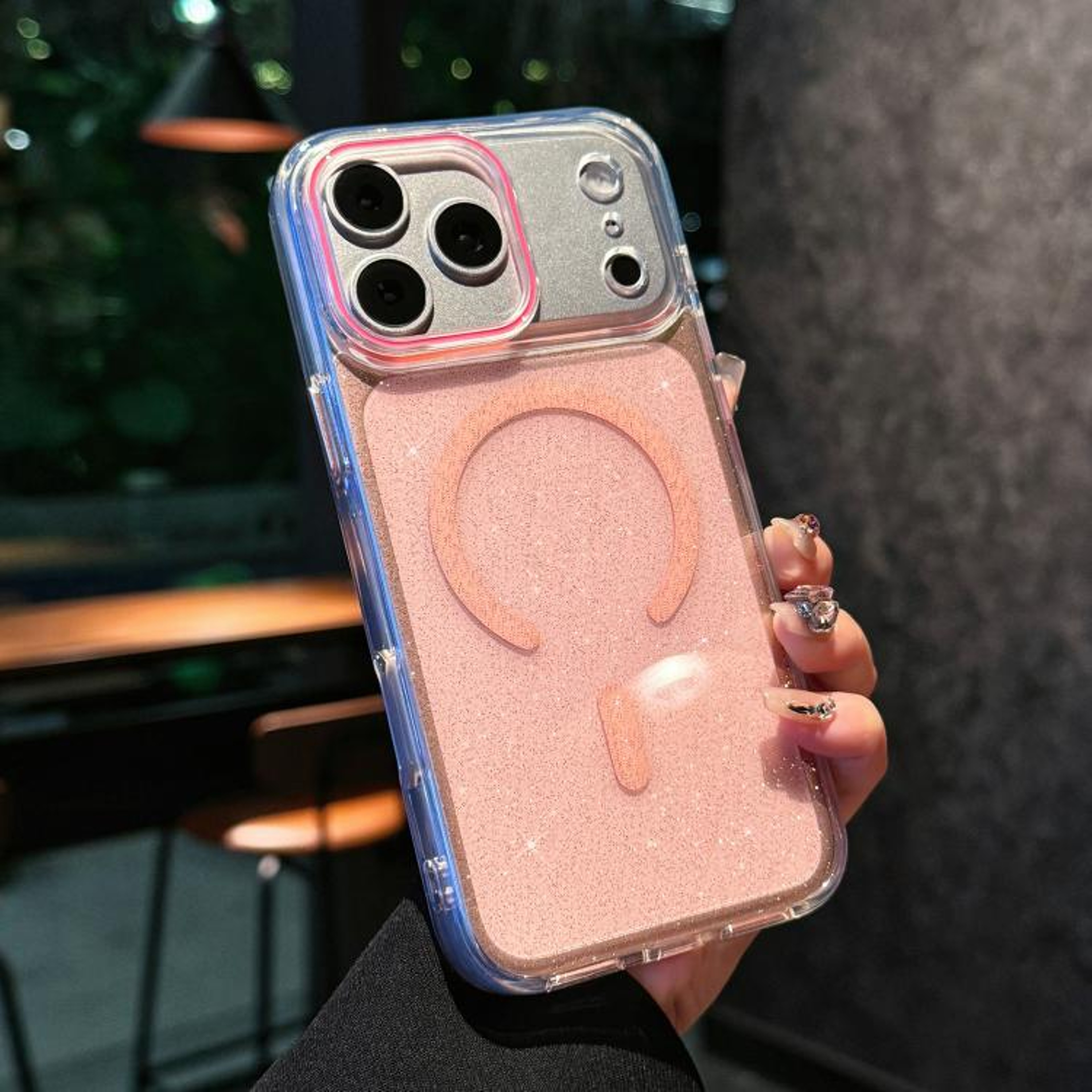 Crystal Shimmer Magnetic IPhone 18 Pro Case With Acrylic Protection 7