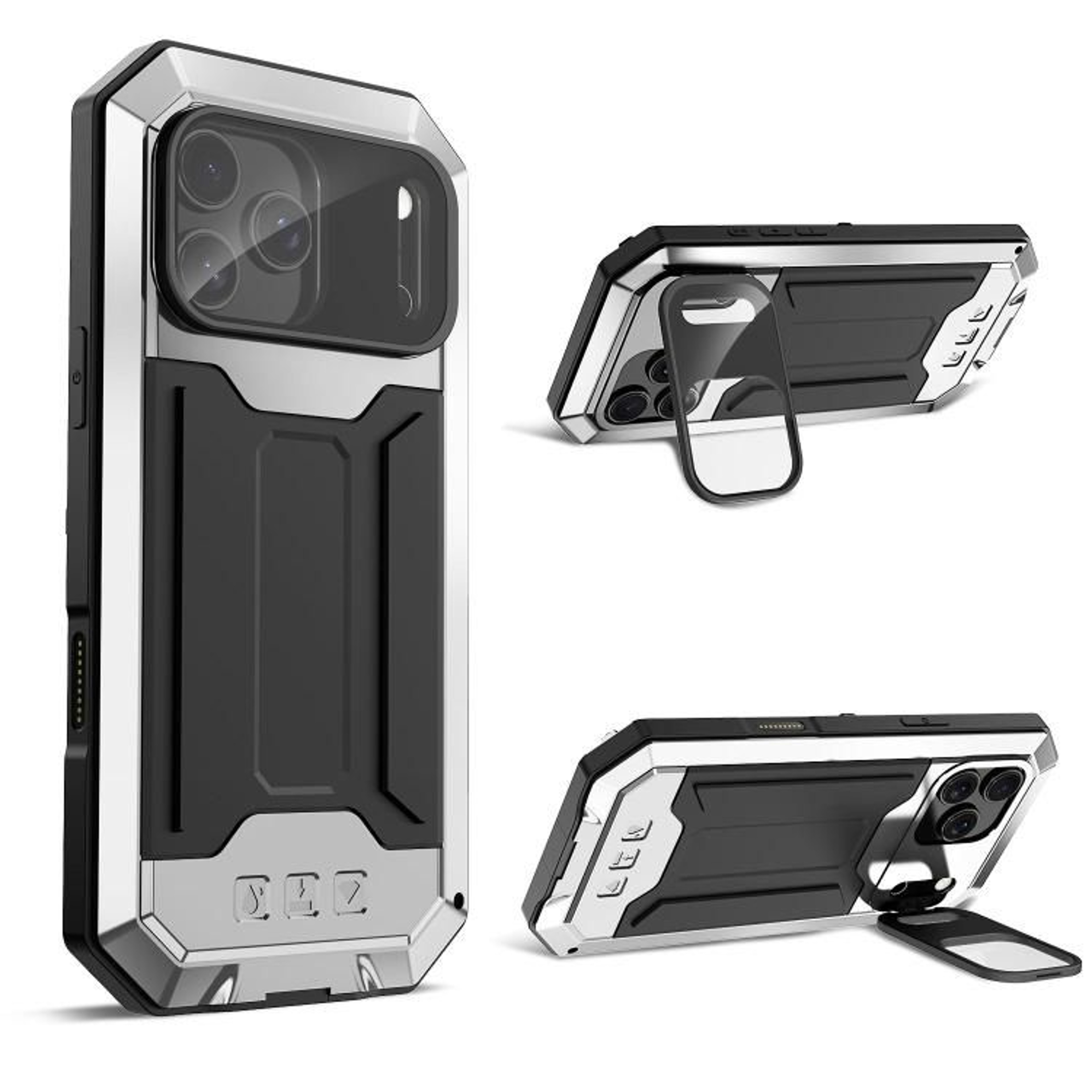 RJUST Rugged IPhone 18 Pro Max Case With Sliding Camera Protection And IP54 Splash Resistance 9