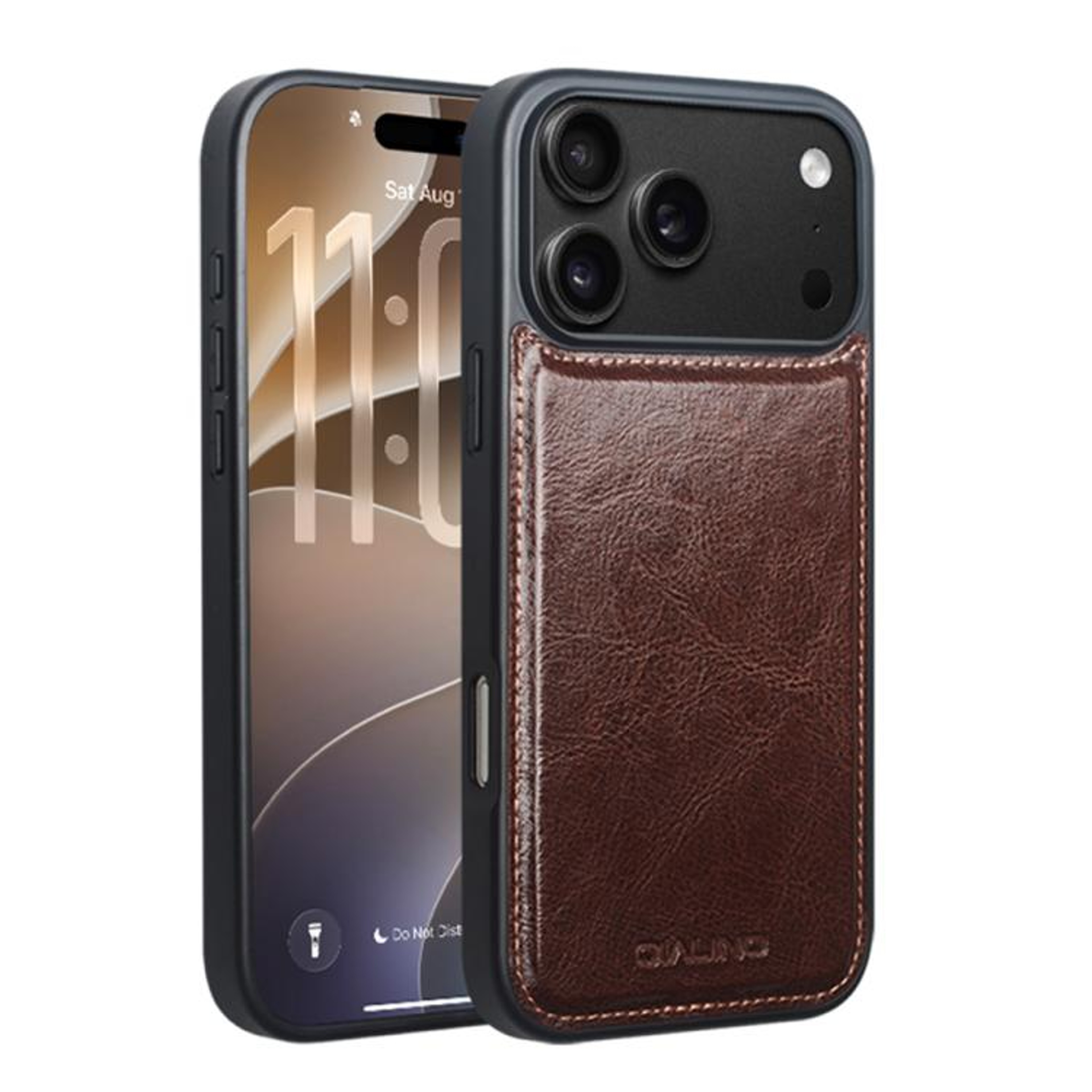 QIALINO Genuine Leather IPhone 18 Pro Max Case With Slim FullWrap Protection 10