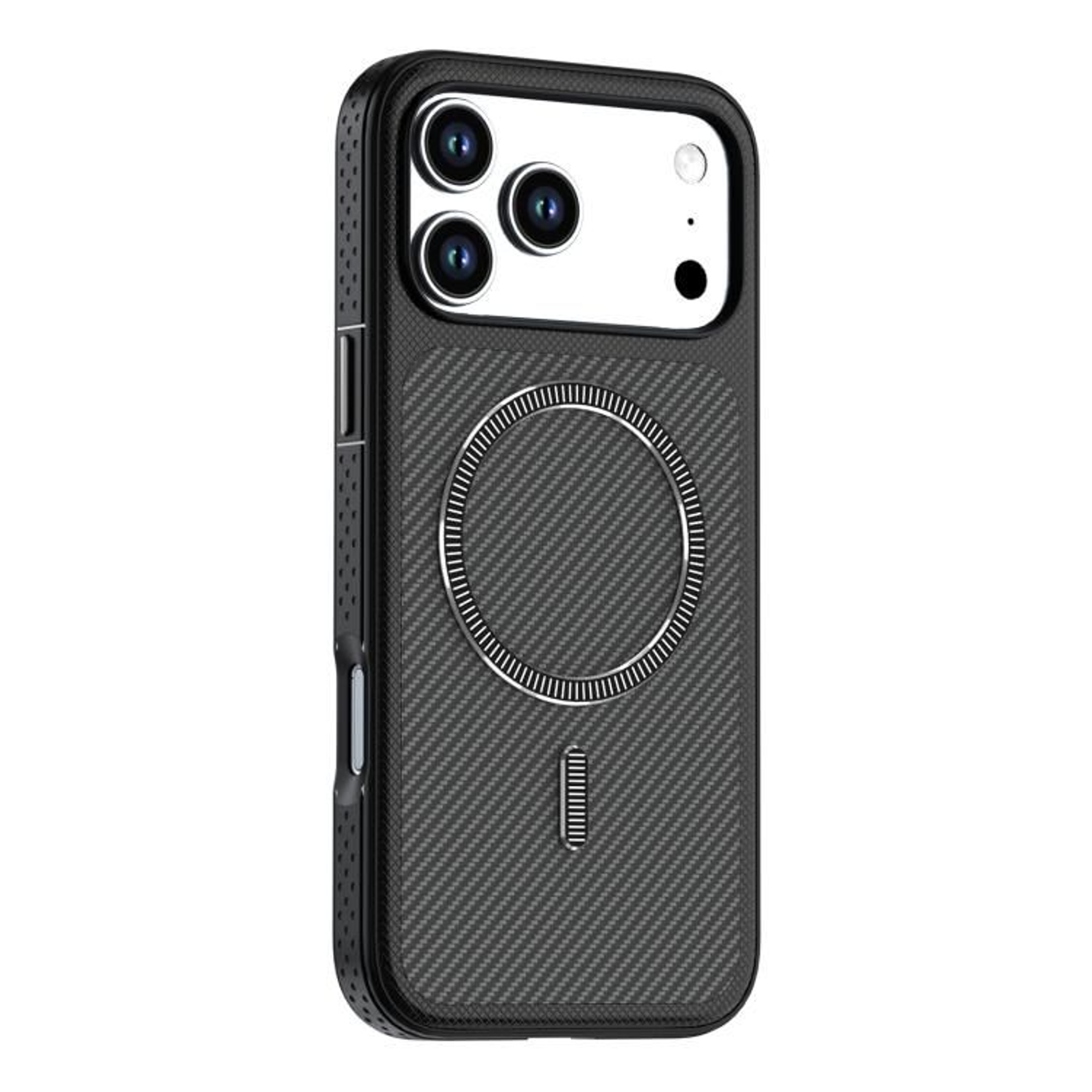 IPhone 18 Pro Max Case With Carbon Fiber Vegan Leather And MagSafe Compatibility 8