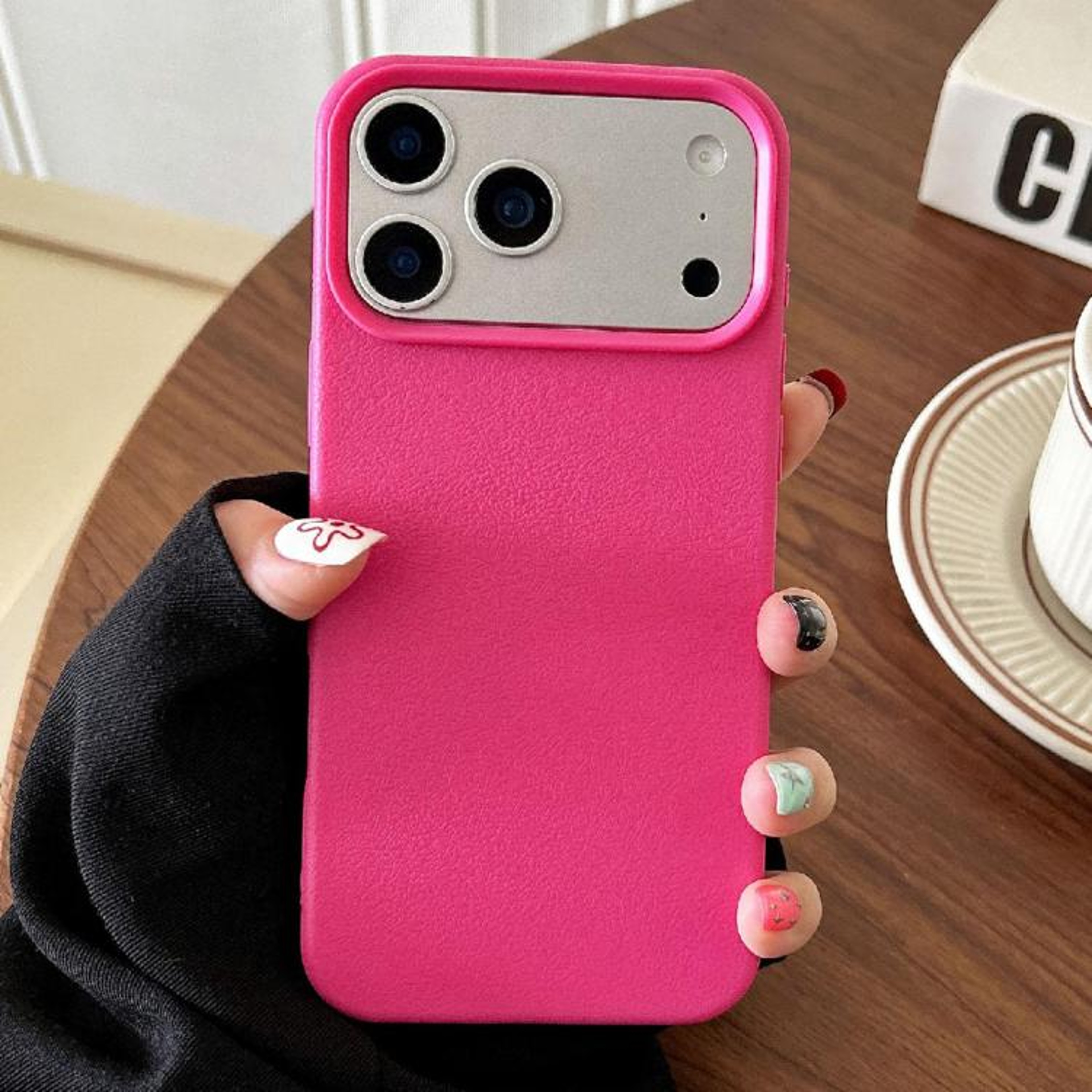 IPhone 18 Pro Leather Texture TPU Phone Case With Full Coverage Drop Protection 5