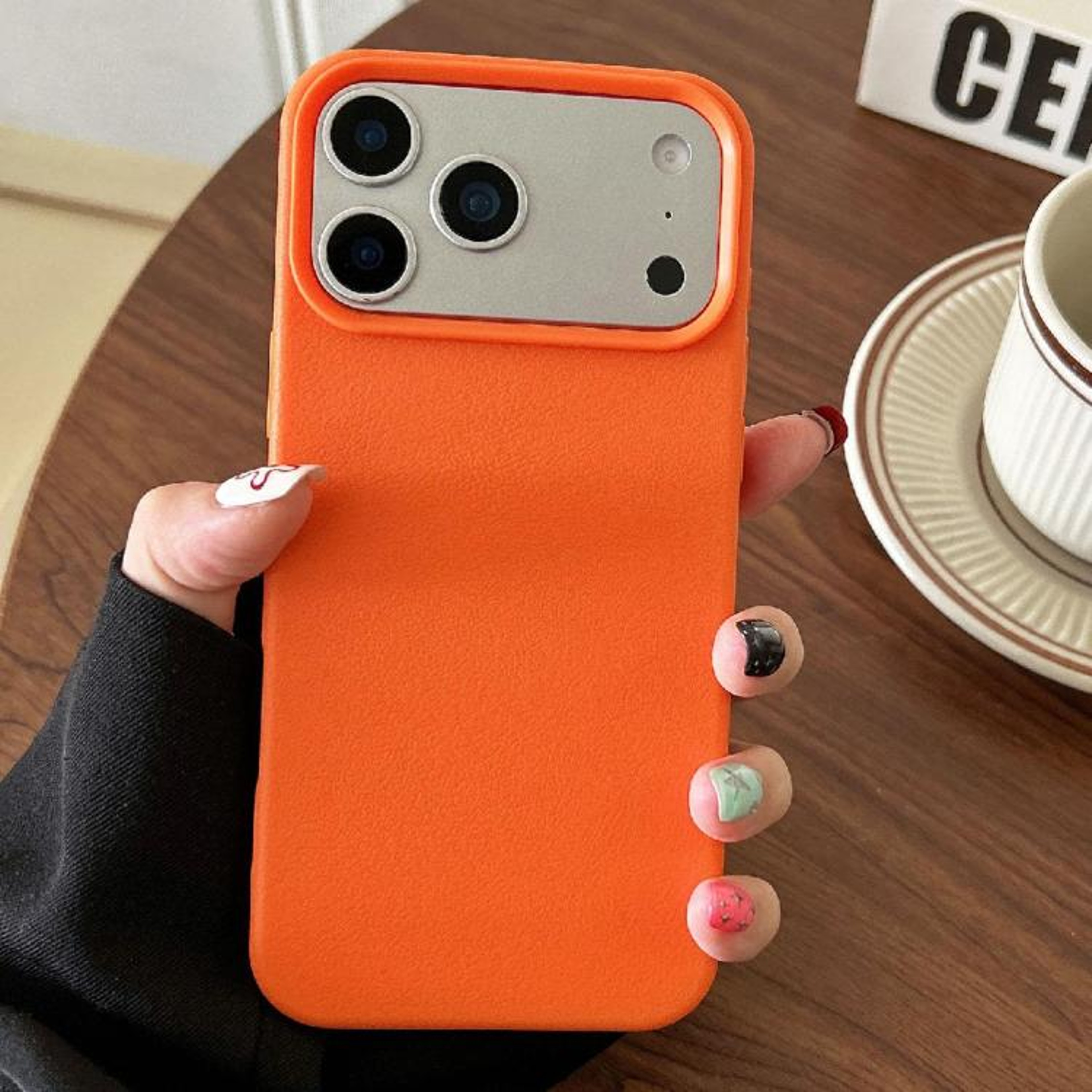 IPhone 18 Pro Leather Texture TPU Phone Case With Full Coverage Drop Protection 8