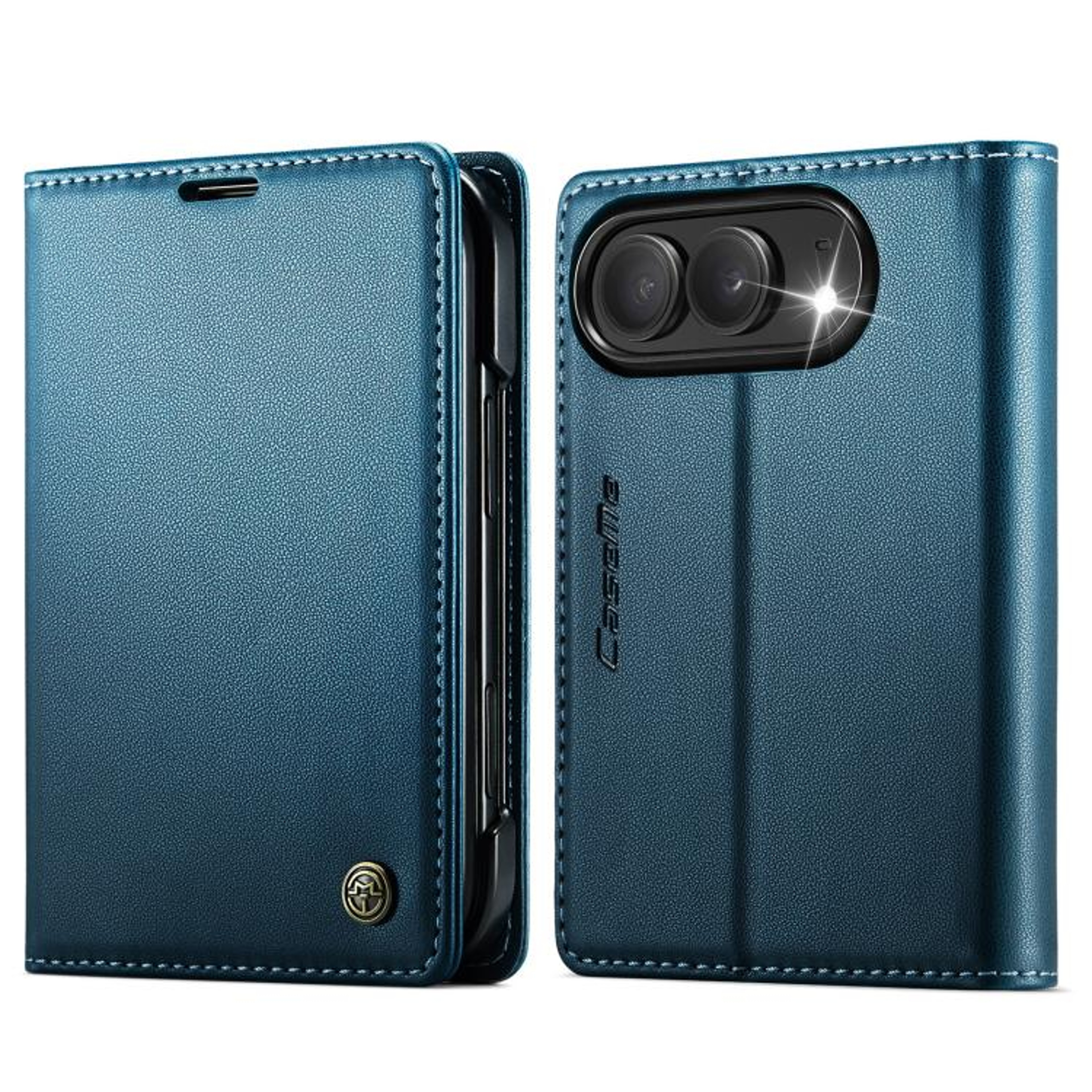 IPhone Wallet Case With RFID Blocking Litchi PU Leather And Card Holder 8