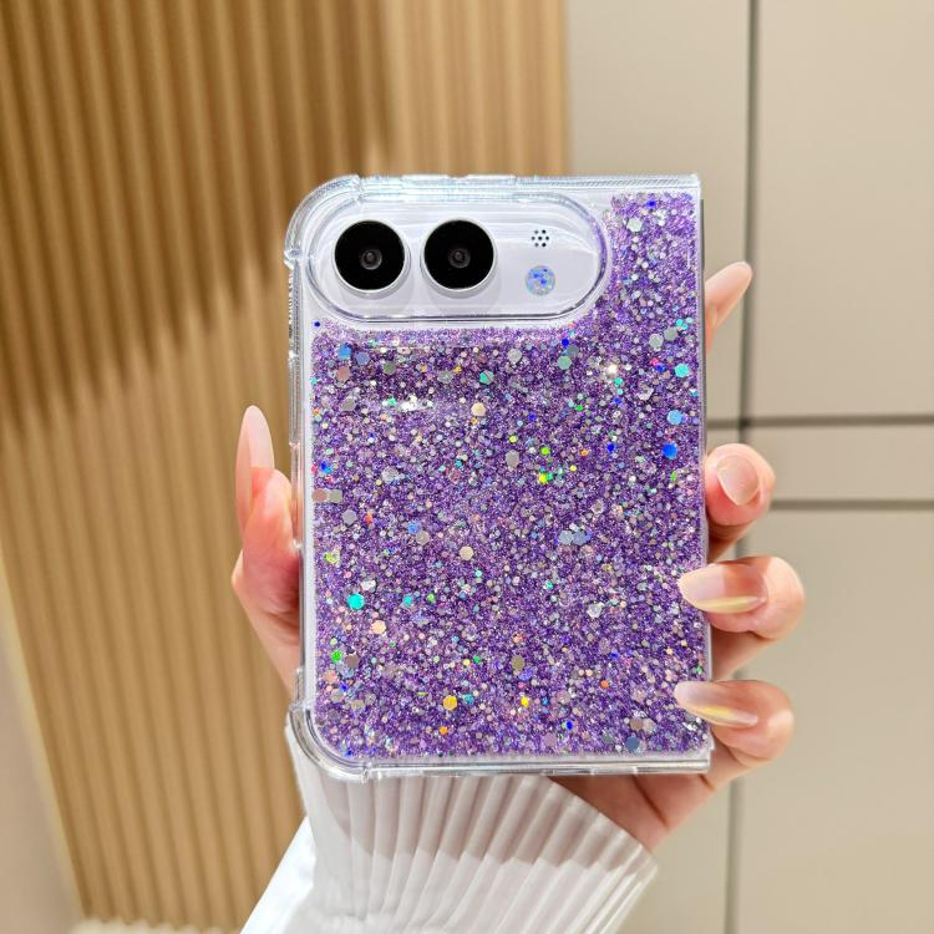 Glitter Sequin Epoxy TPU IPhone Case With FullCover Protection 8