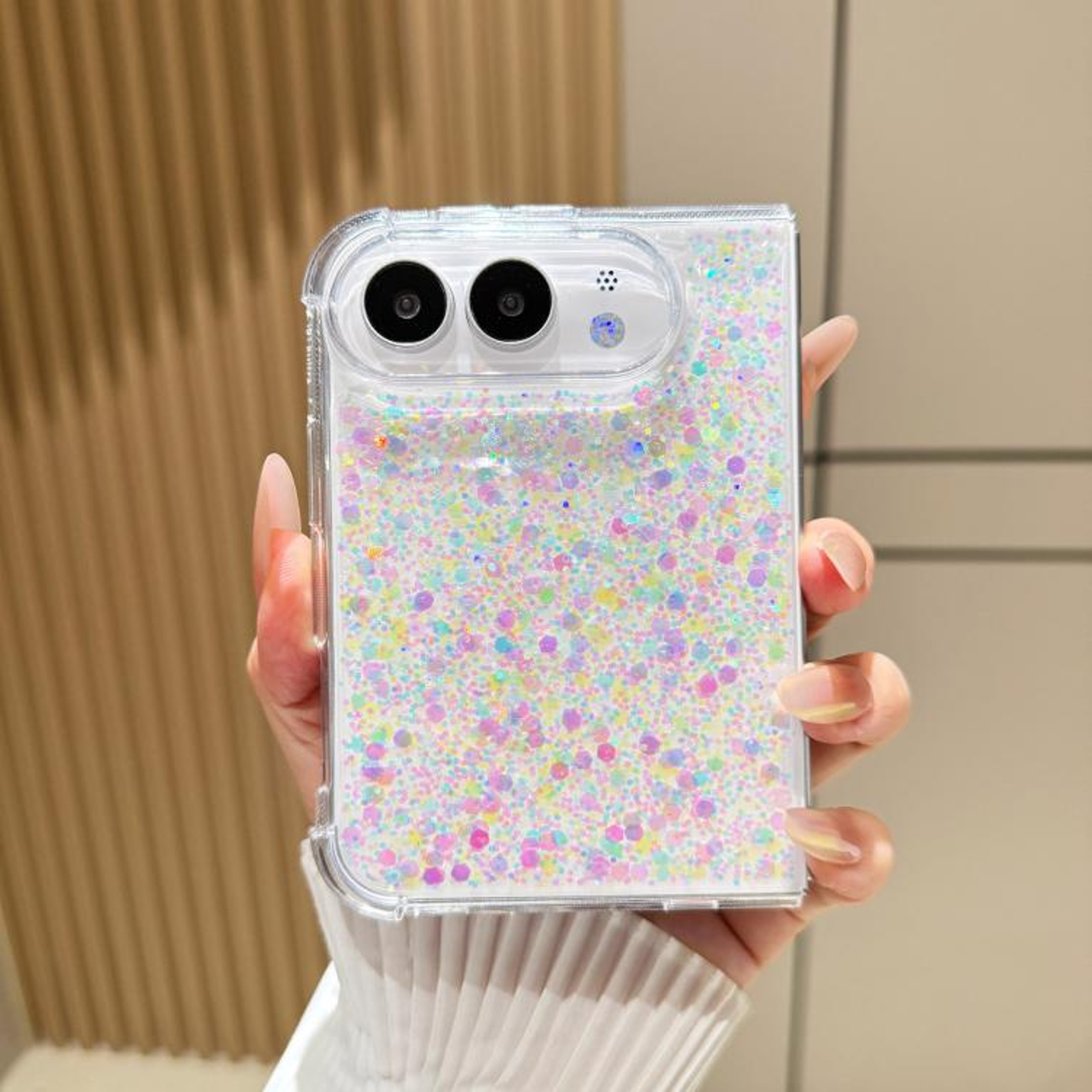 Glitter Sequin Epoxy TPU IPhone Case With FullCover Protection 12