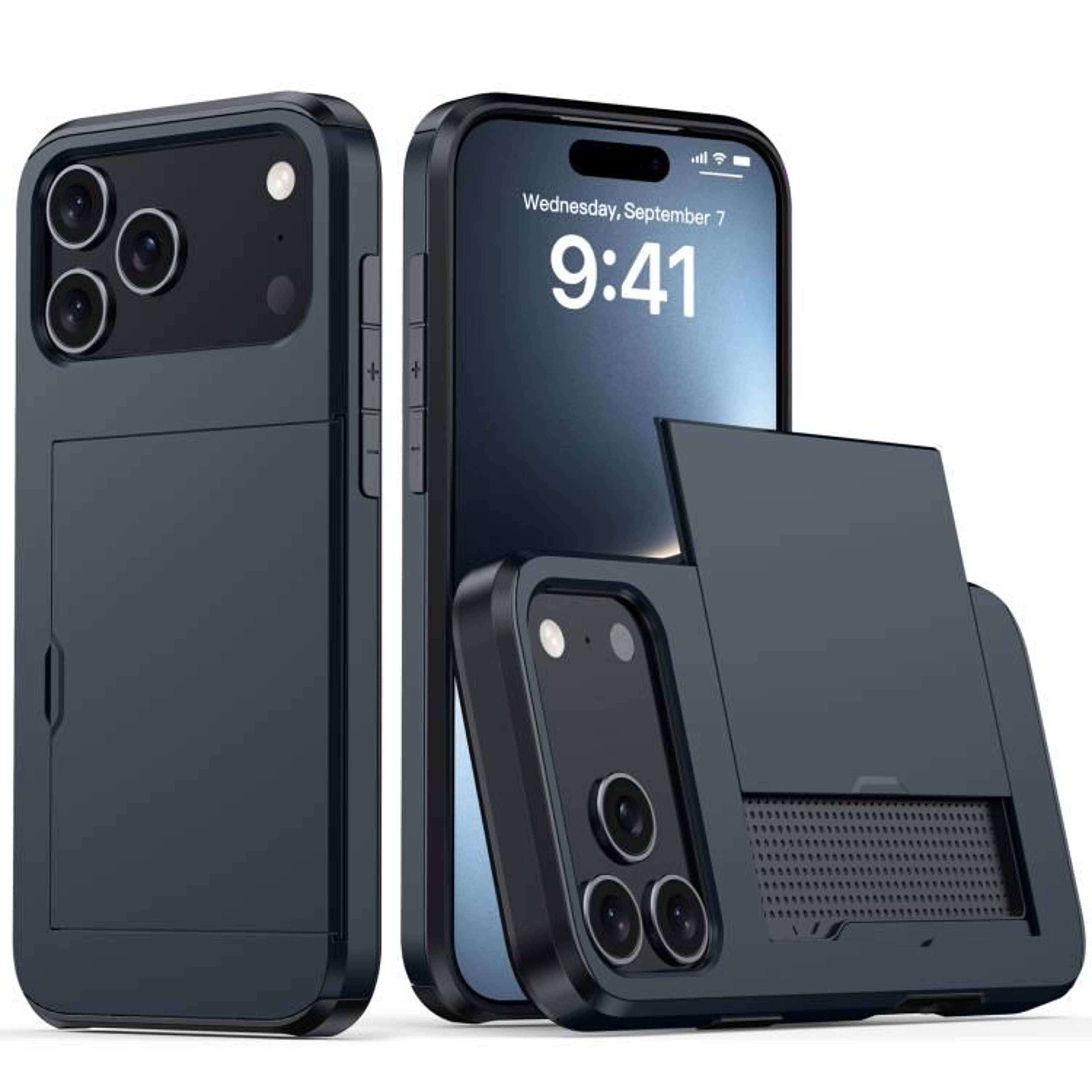 IPhone 18 Pro Max Shockproof Armor Case With Card Slot 12