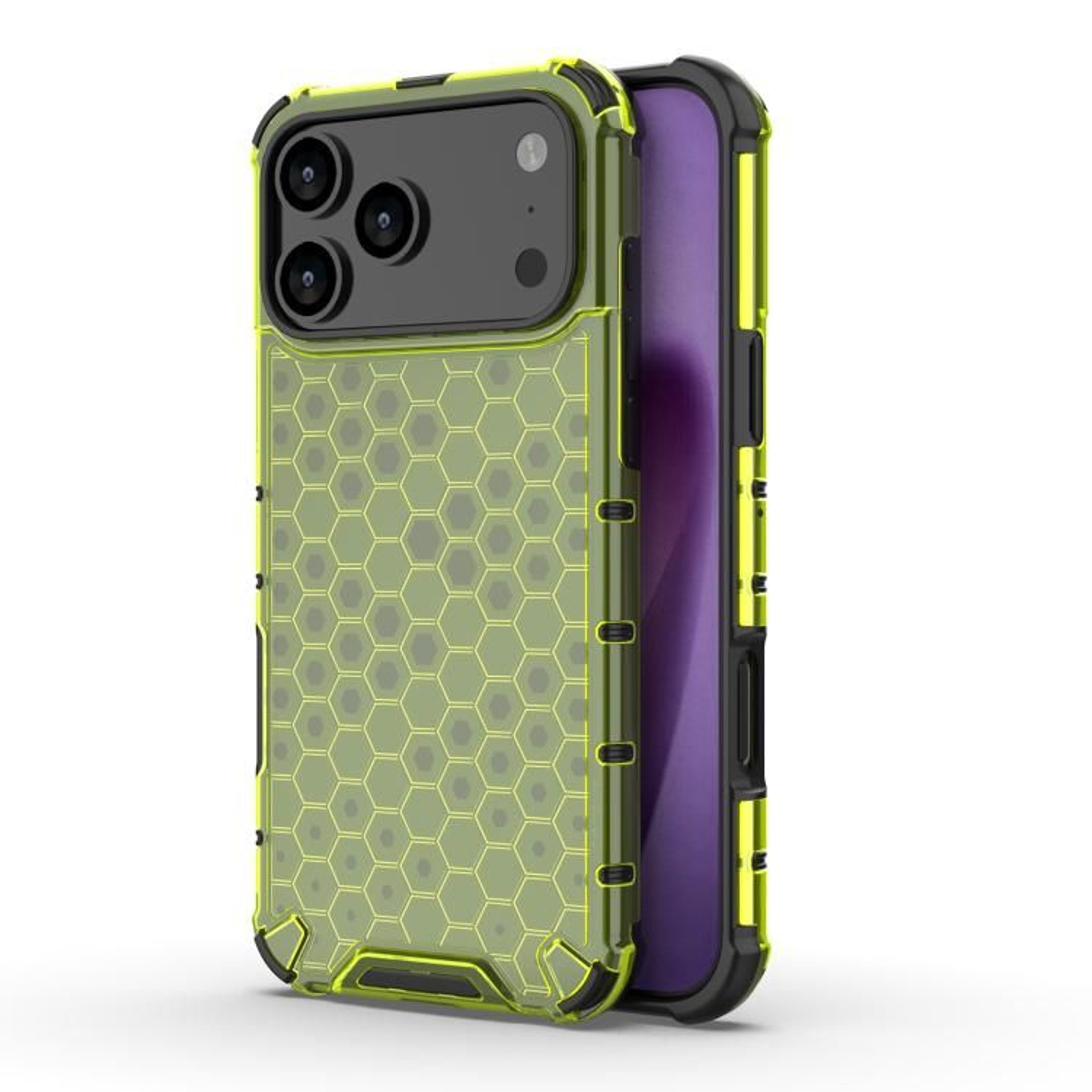 IPhone 18 Pro Honeycomb Shockproof TPU PC Phone Case 7