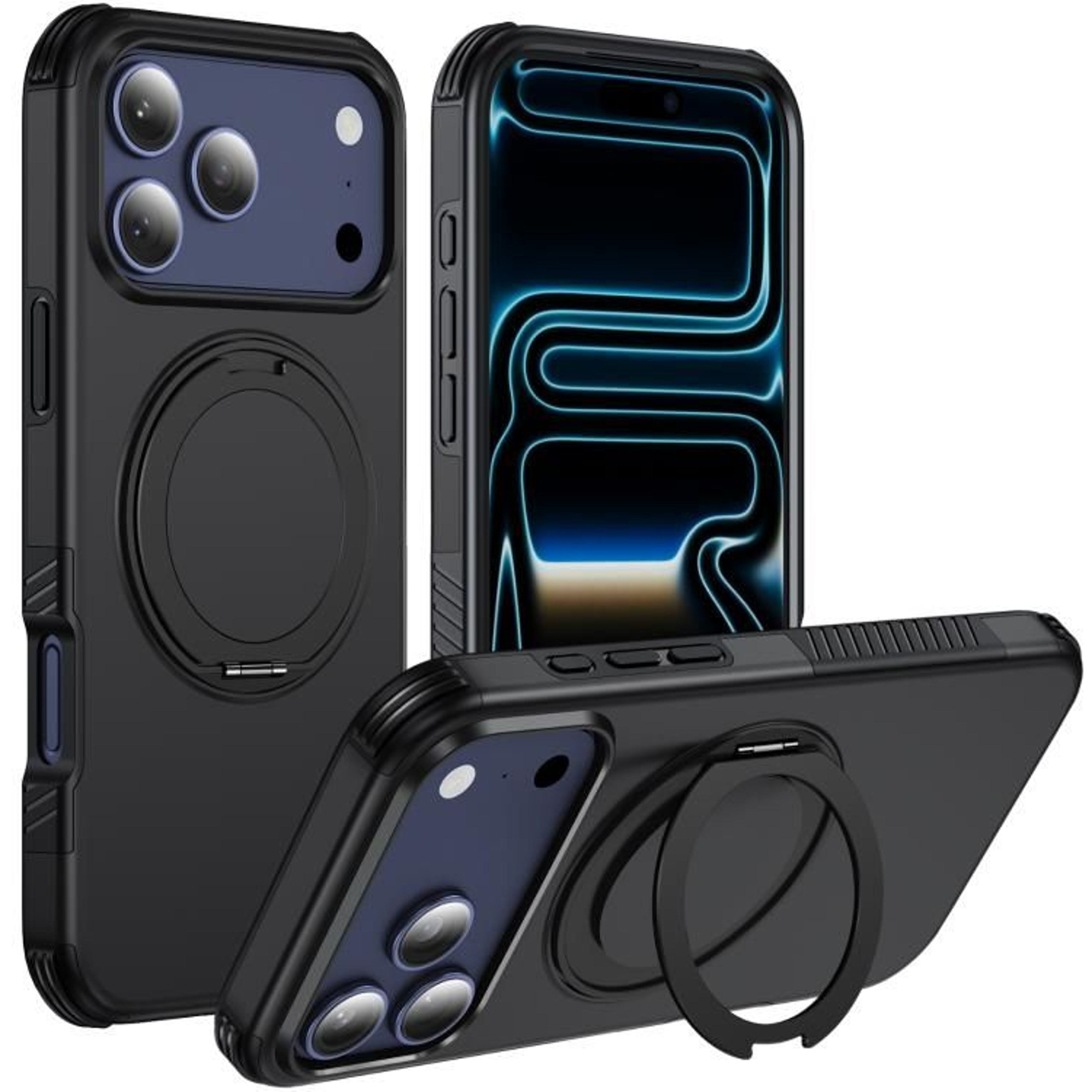 18 Pro Magnetic 360 Rotating Holder Phone Case 9