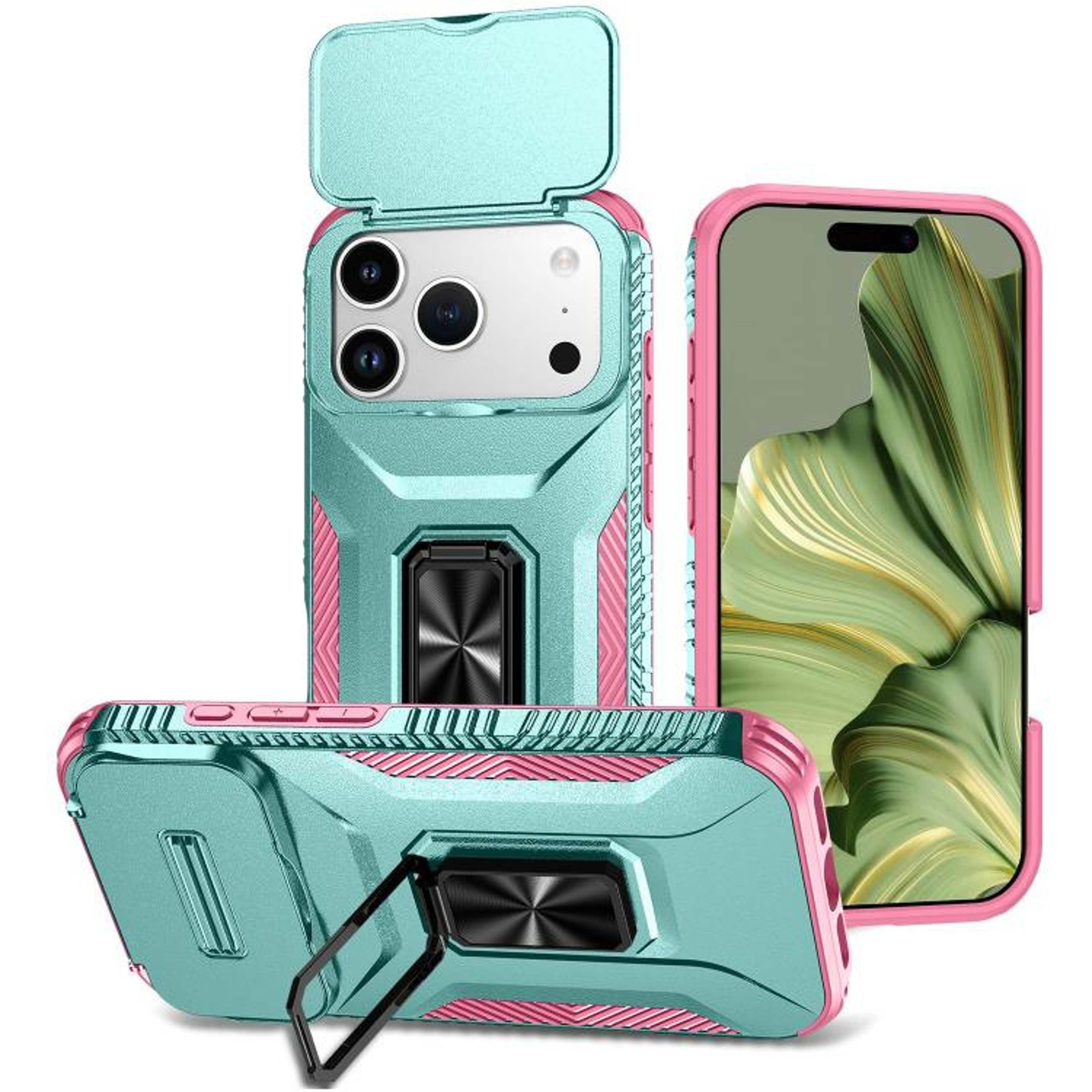 18 Pro Sliding Camera Cover Phone Case With TPU And PC Protection 8