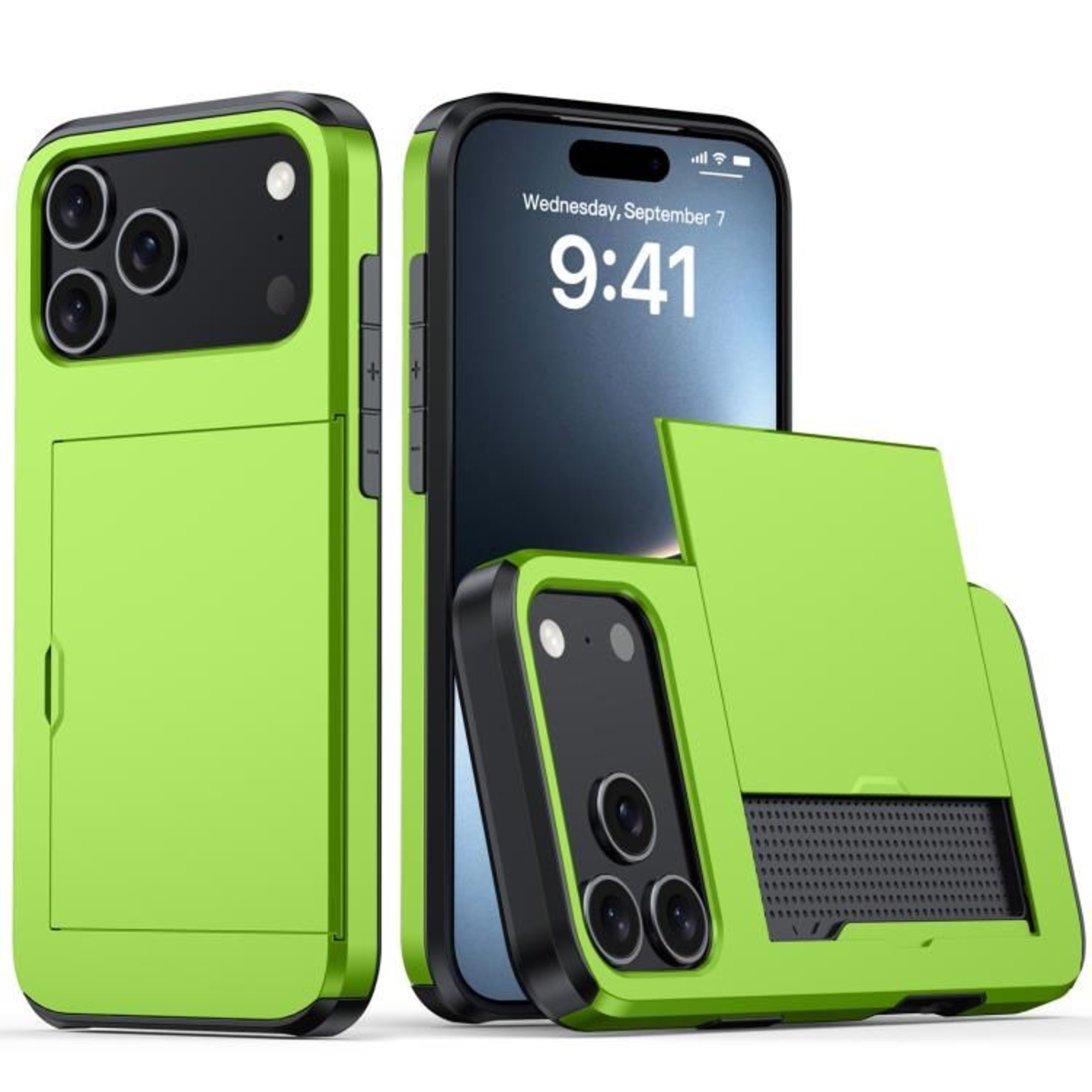 Protective Armor Case For IPhone 18 Pro Max With Card Slot 14