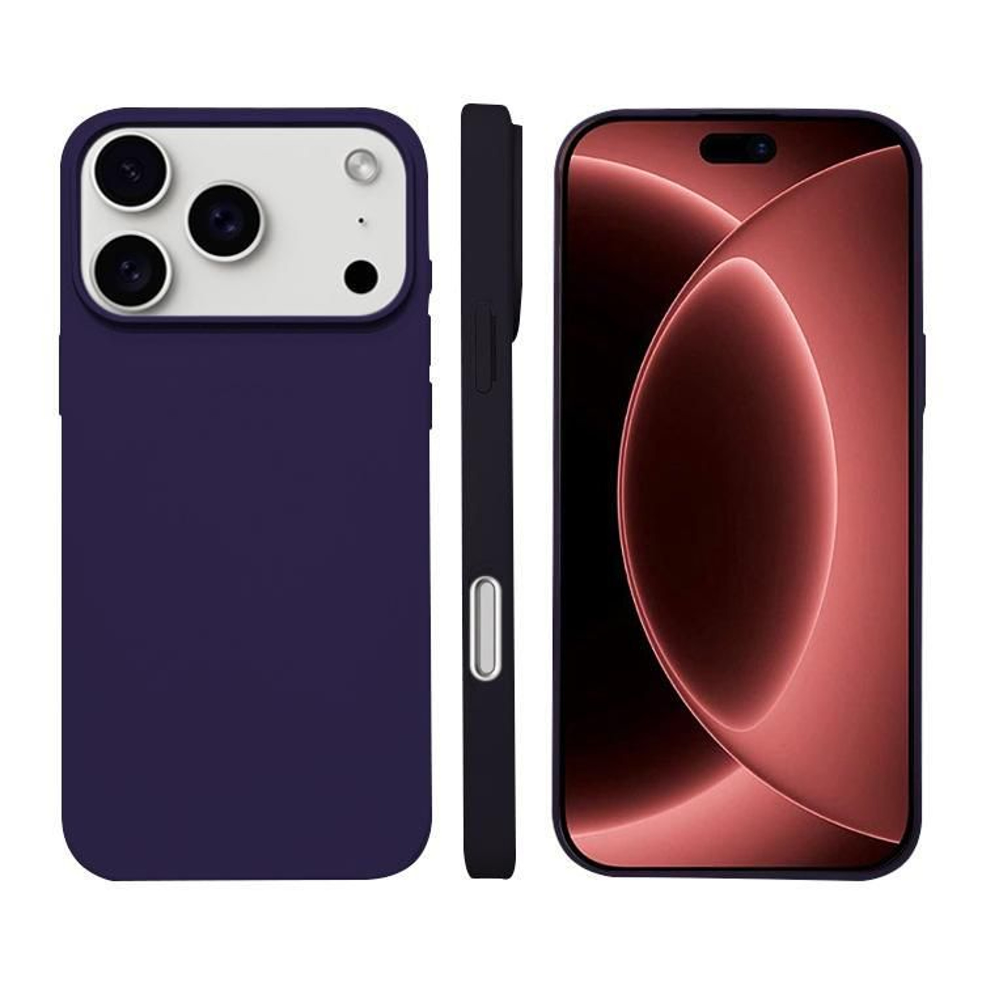 18 Pro Liquid Silicone Magnetic Wireless Charging Phone Case 9