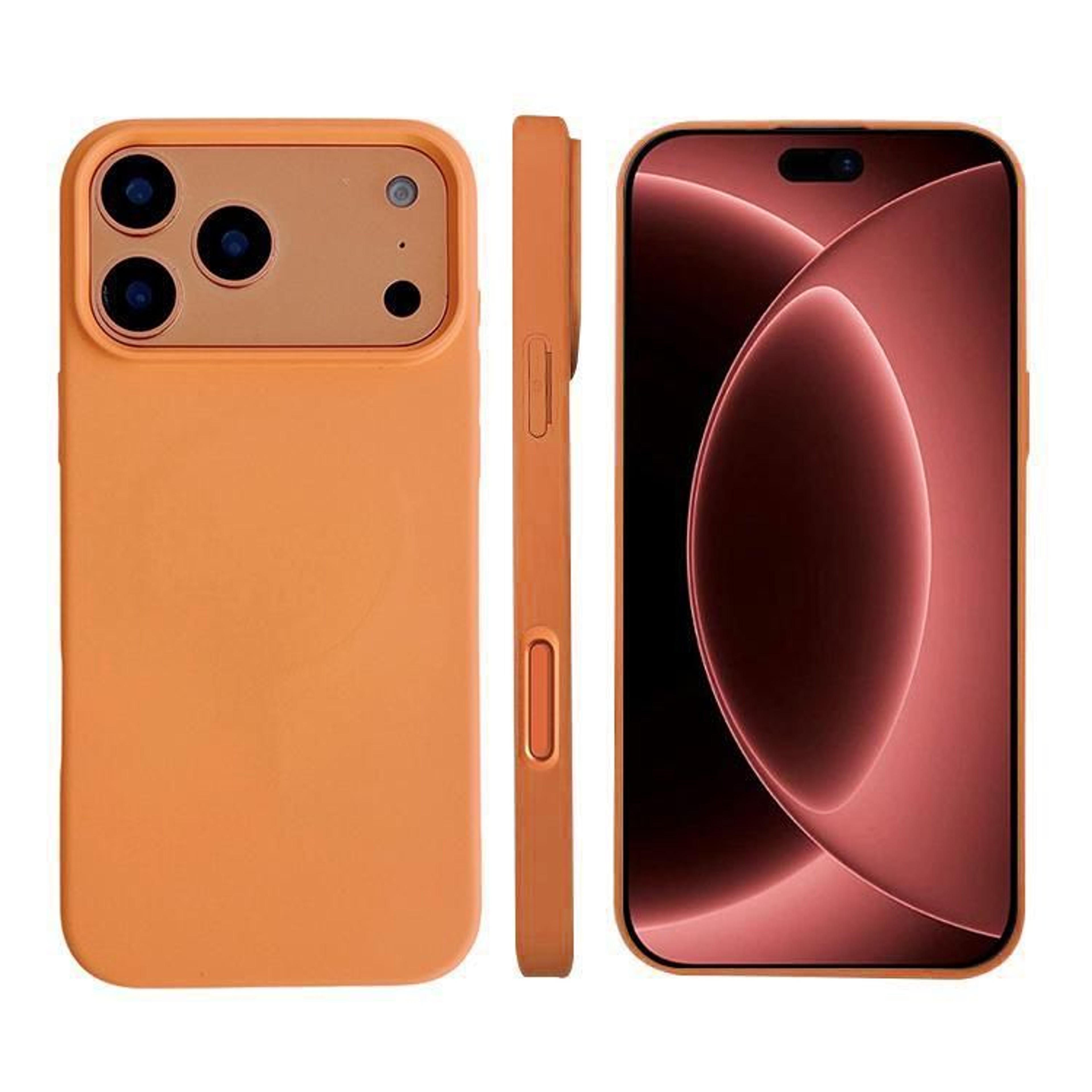 Silicone MagSafe Phone Case For IPhone 18 Pro Max With Raised Screen And Camera Edges 17