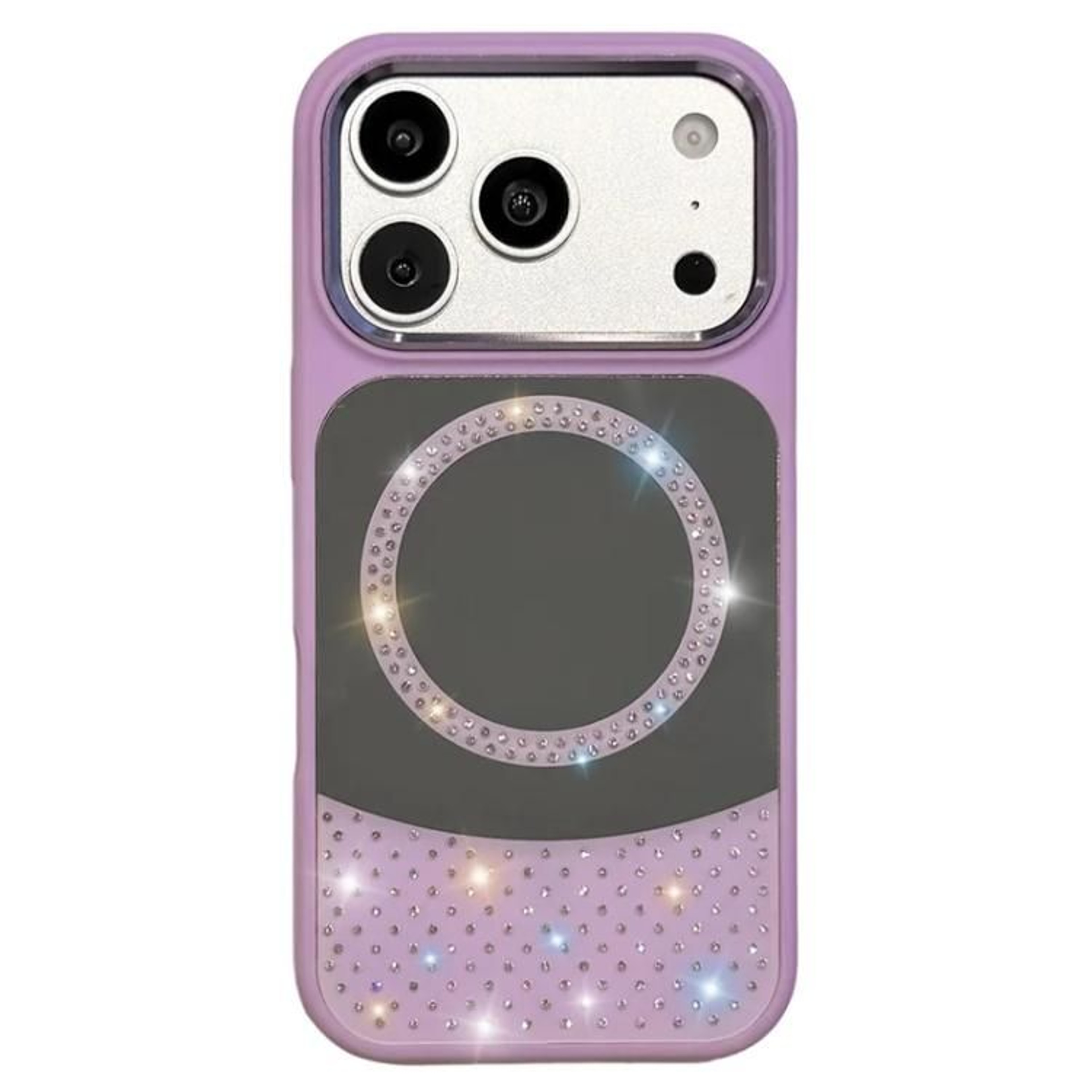 IPhone 18 Pro Max Crystal Mirror Rhinestone Magnetic Phone Case 9