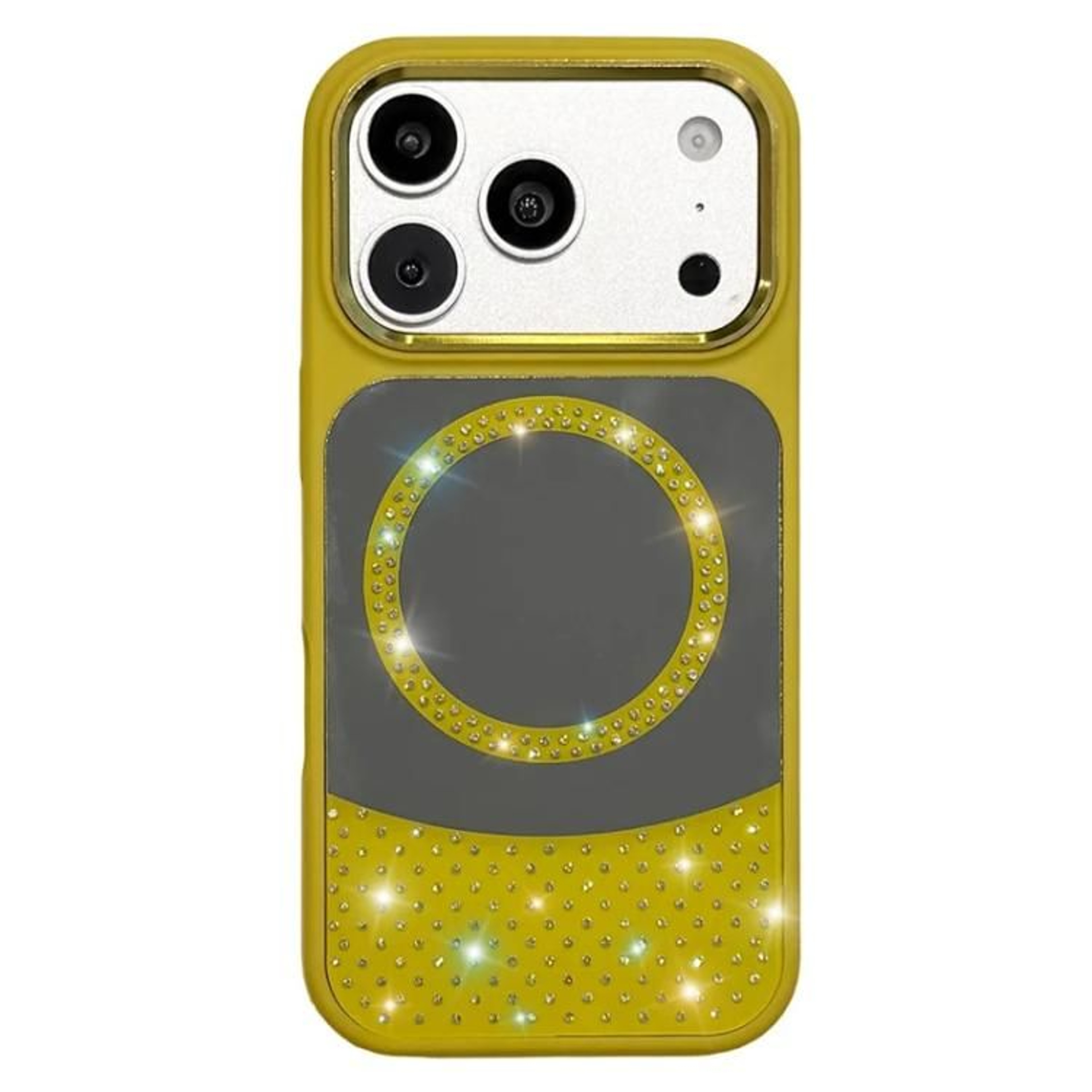 IPhone 18 Pro Max Crystal Mirror Rhinestone Magnetic Phone Case 11