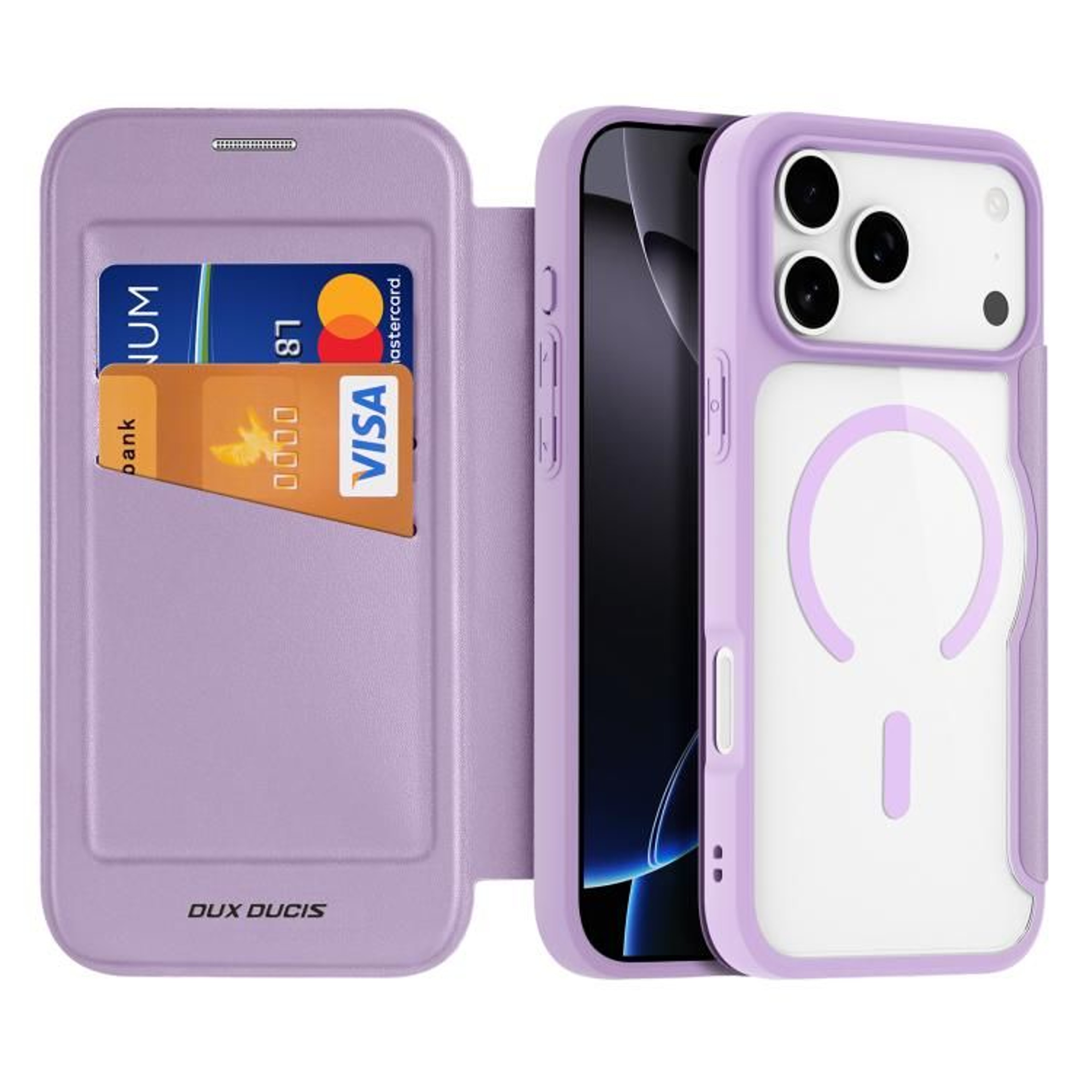 IPhone 18 Pro Max MagSafe PC TPU Leather Full Coverage Case 9