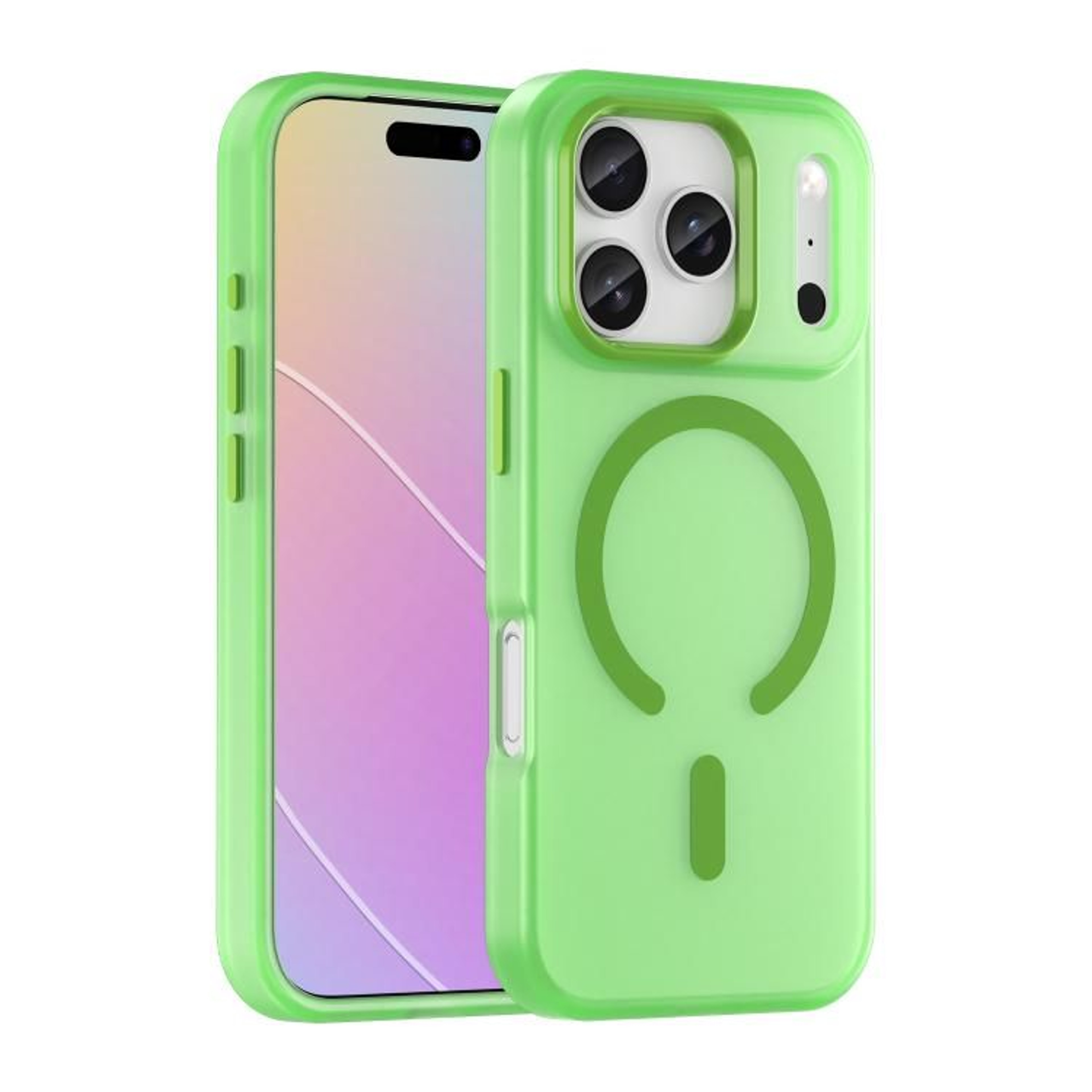 IPhone 18 Pro MagSafe Frosted Translucent TPU PC Protective Case 12