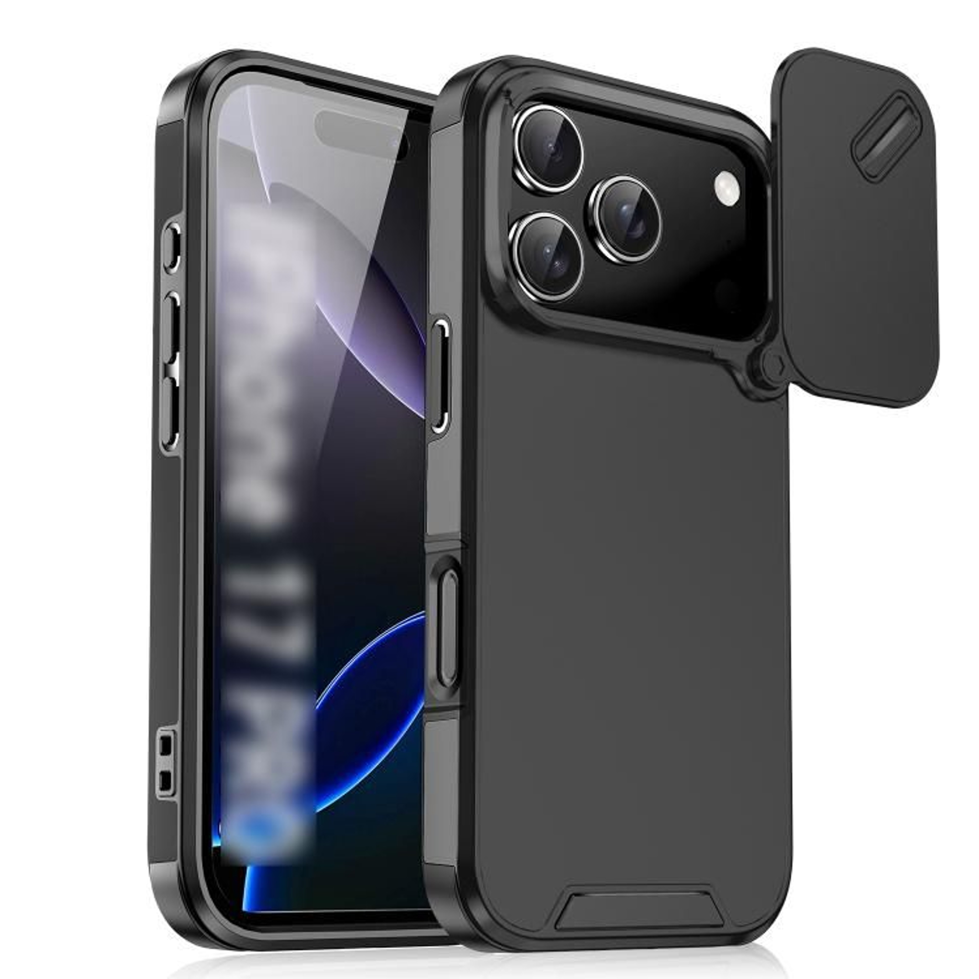 18 Pro Max Sliding Camera Cover TPU PC Phone Case 9
