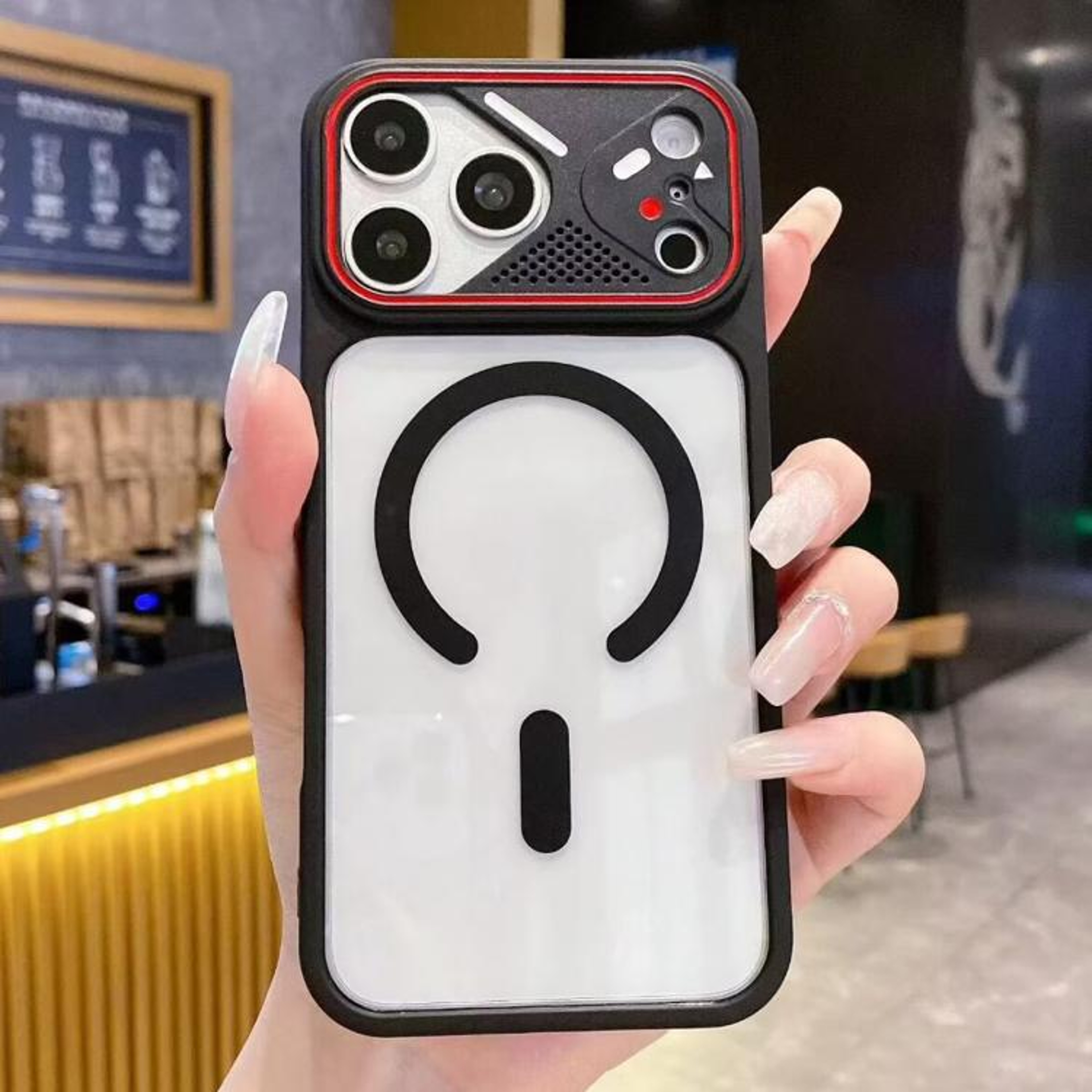 IPhone 18 Pro Max Iridescent Magnetic Mirror Phone Case 8