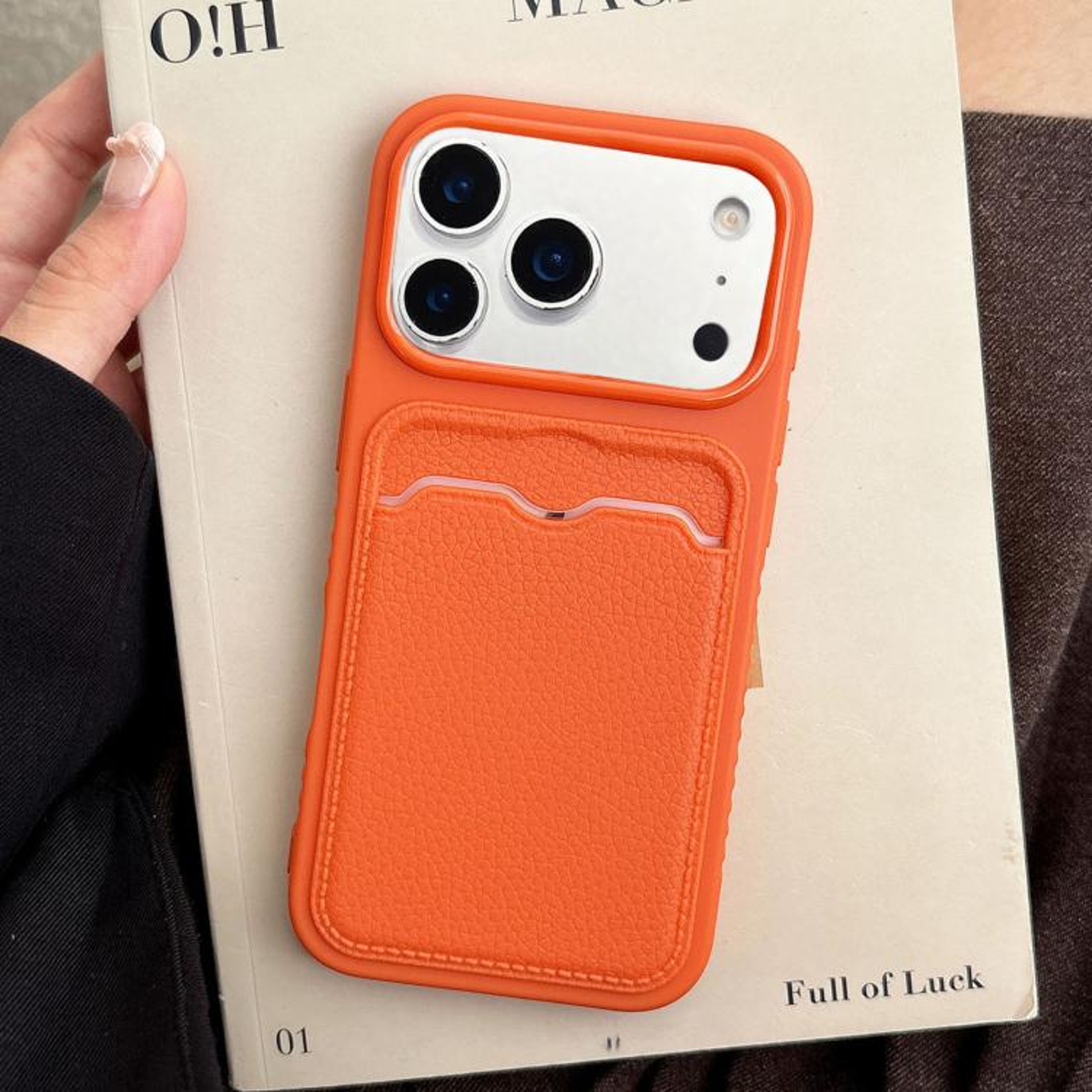 18 Pro Lychee Texture TPU Card Slot Phone Case 9