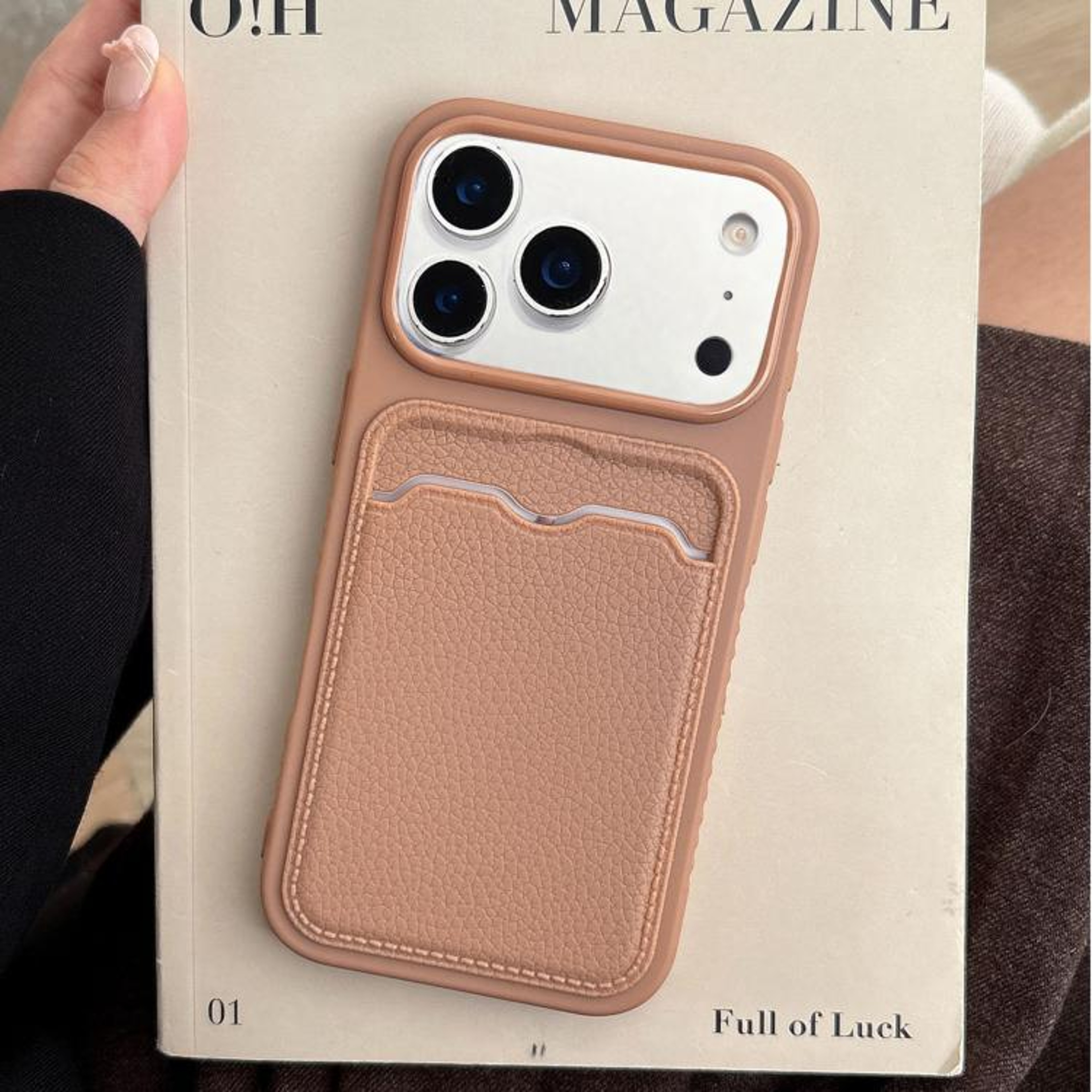 18 Pro Lychee Texture TPU Card Slot Phone Case 11
