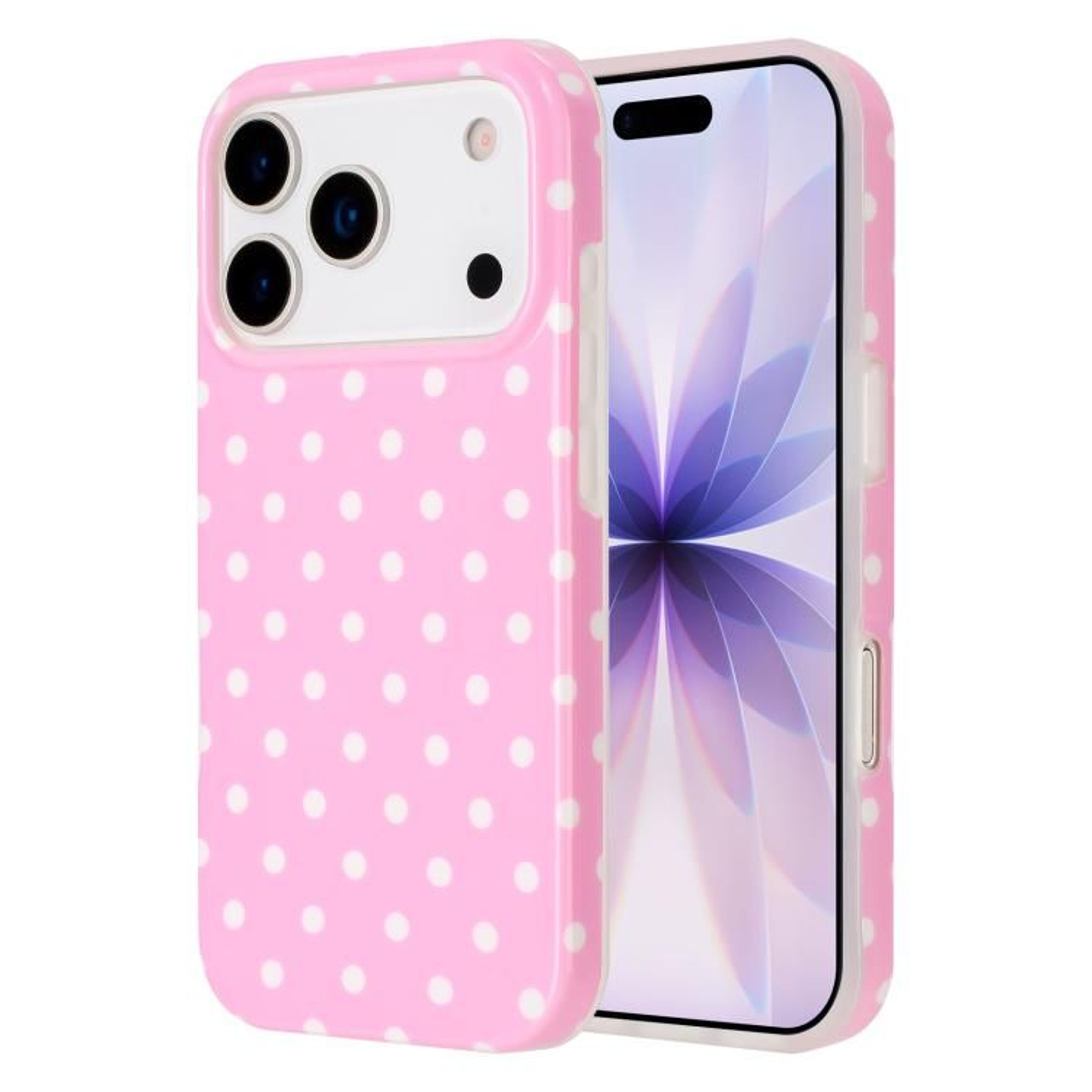 TPU IPhone 18 Pro Case With Colorful Dots Full Coverage Design 8