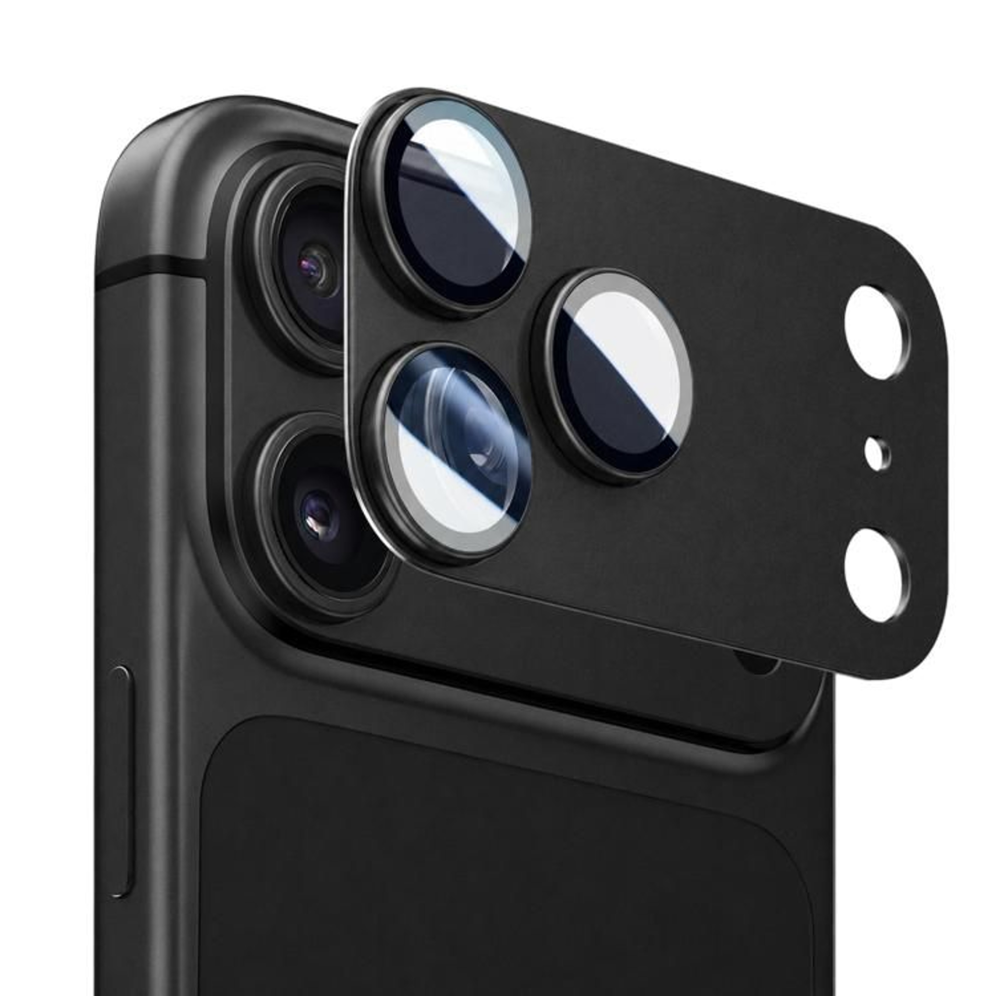 18 Pro Max Full Coverage Metal Camera Lens Protector With Tempered Glass 9