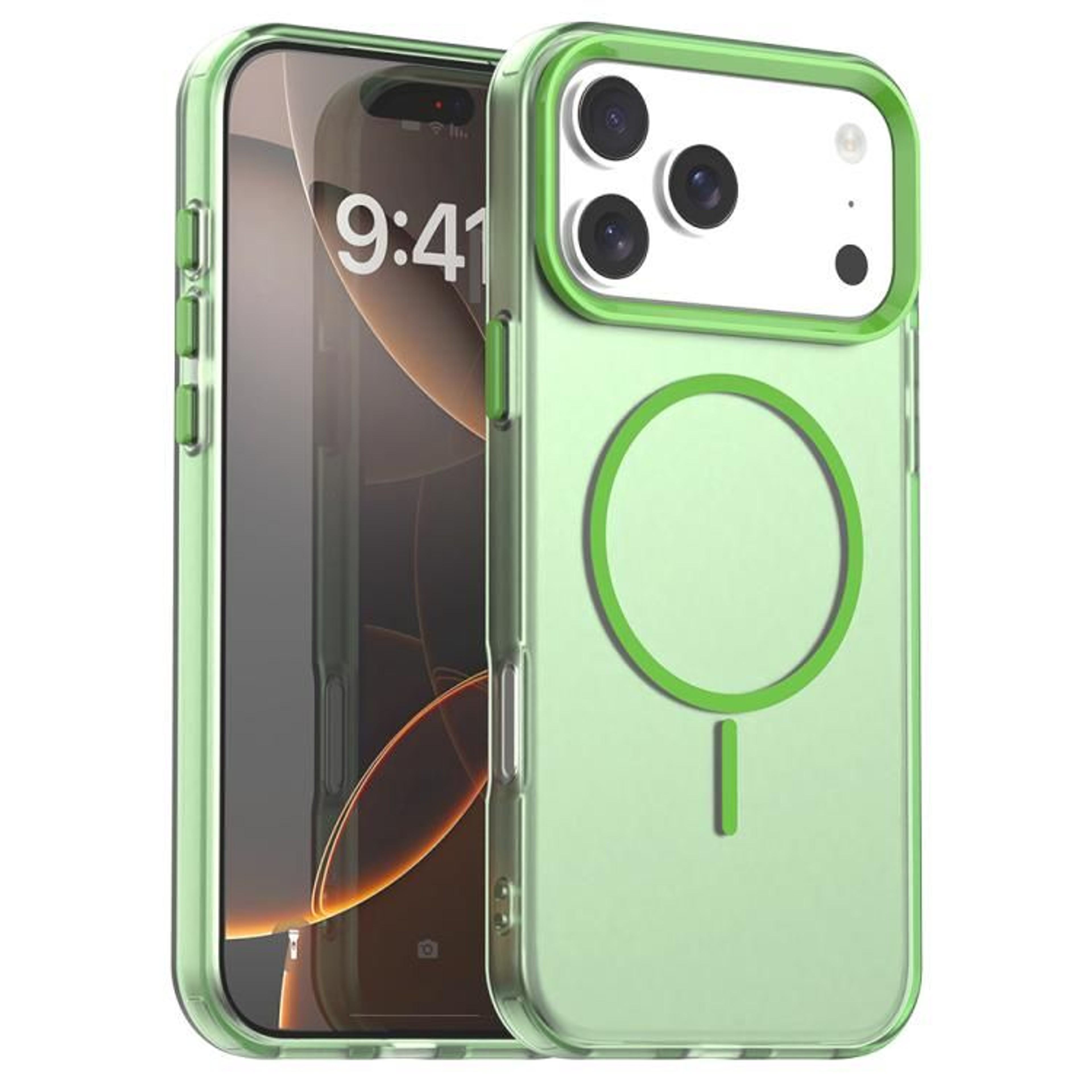 IPhone 18 Pro Max MagSafe Hybrid TPU PET PC Protective Case 12
