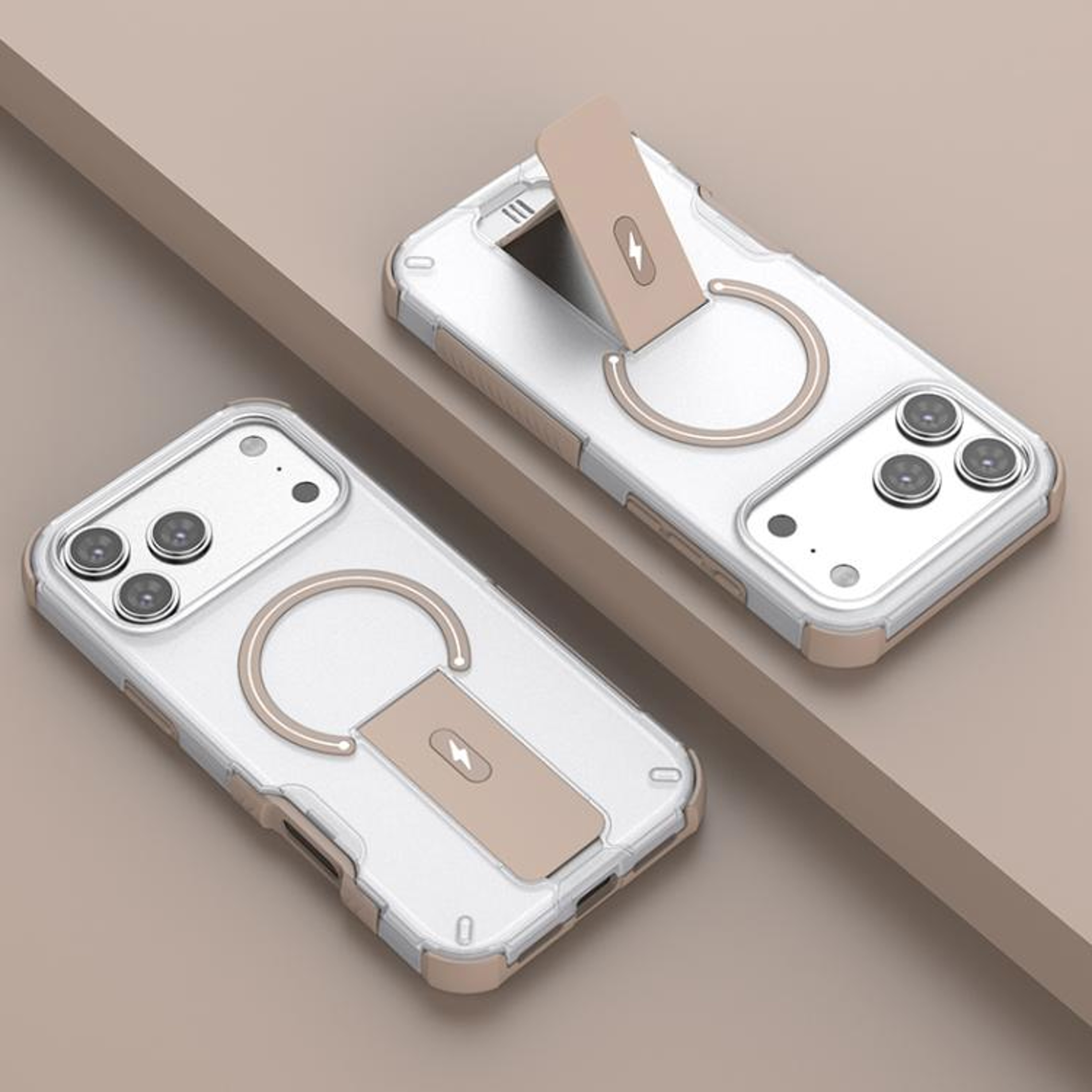 IPhone 18 Pro Max Magnetic Phone Case With Invisible Holder And Soft Touch Finish 13