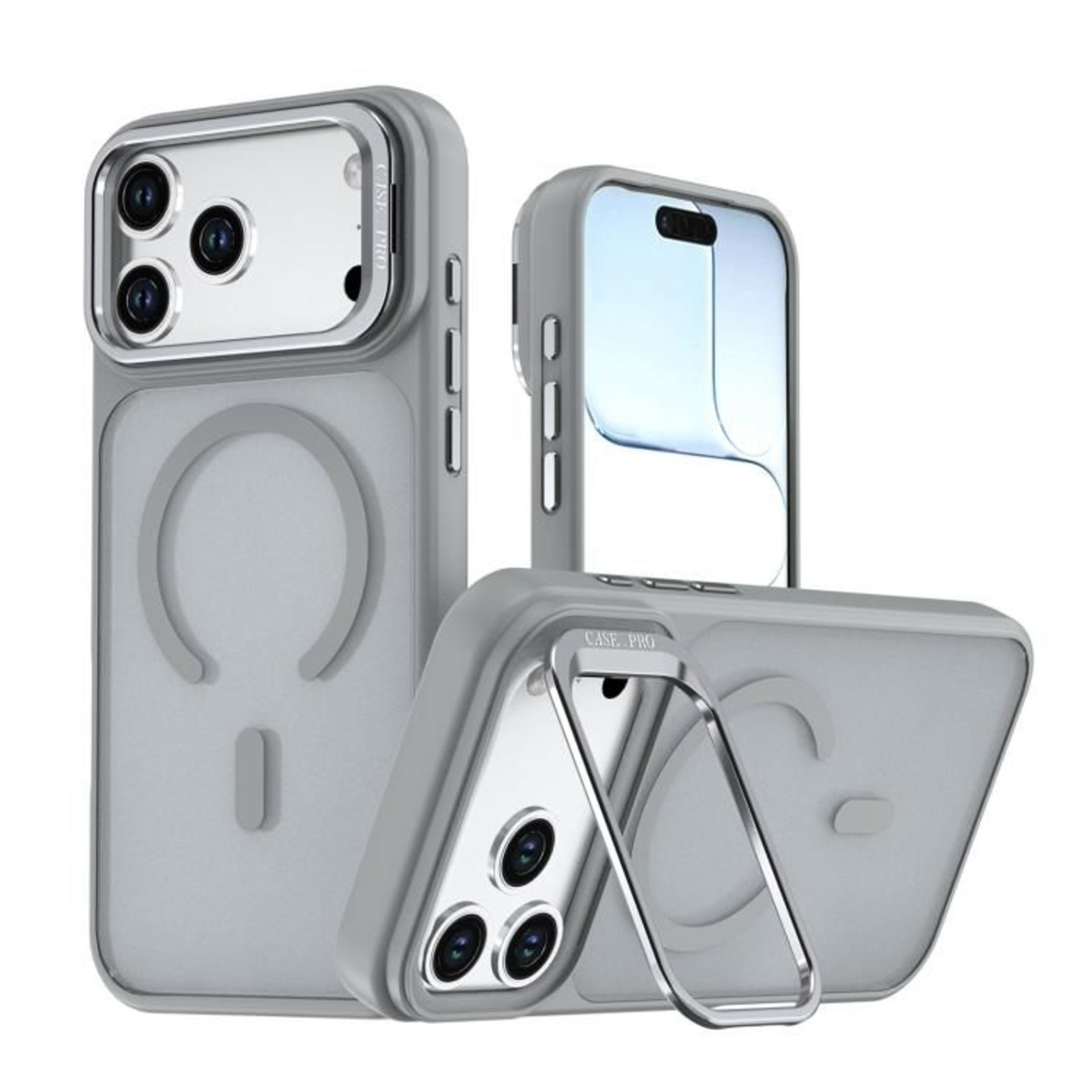IPhone 18 Pro MagSafe Phone Case With Frosted Finish And Camera Stand 10
