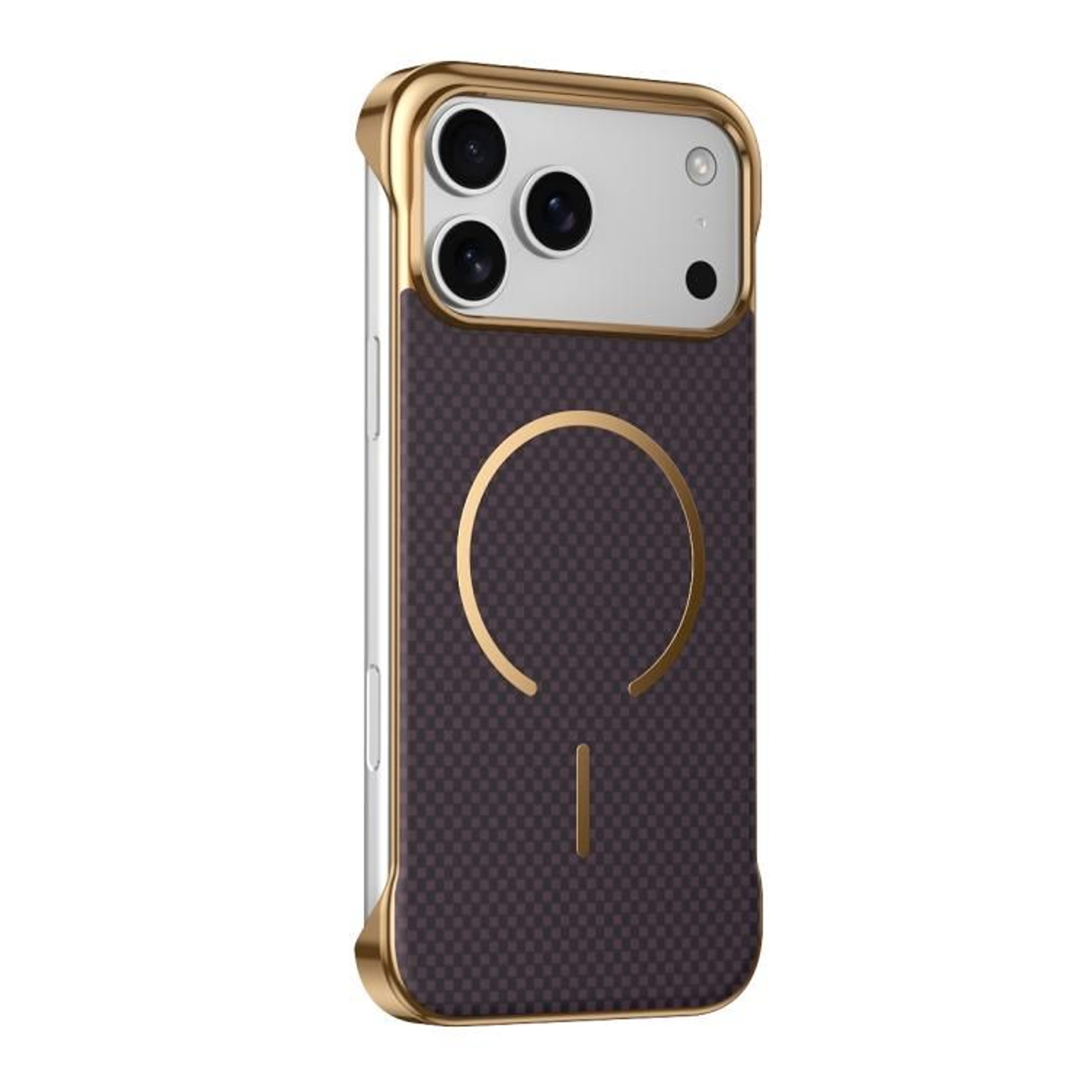 Borderless Kevlar Texture Magnetic Case For IPhone 18 Pro Max 8